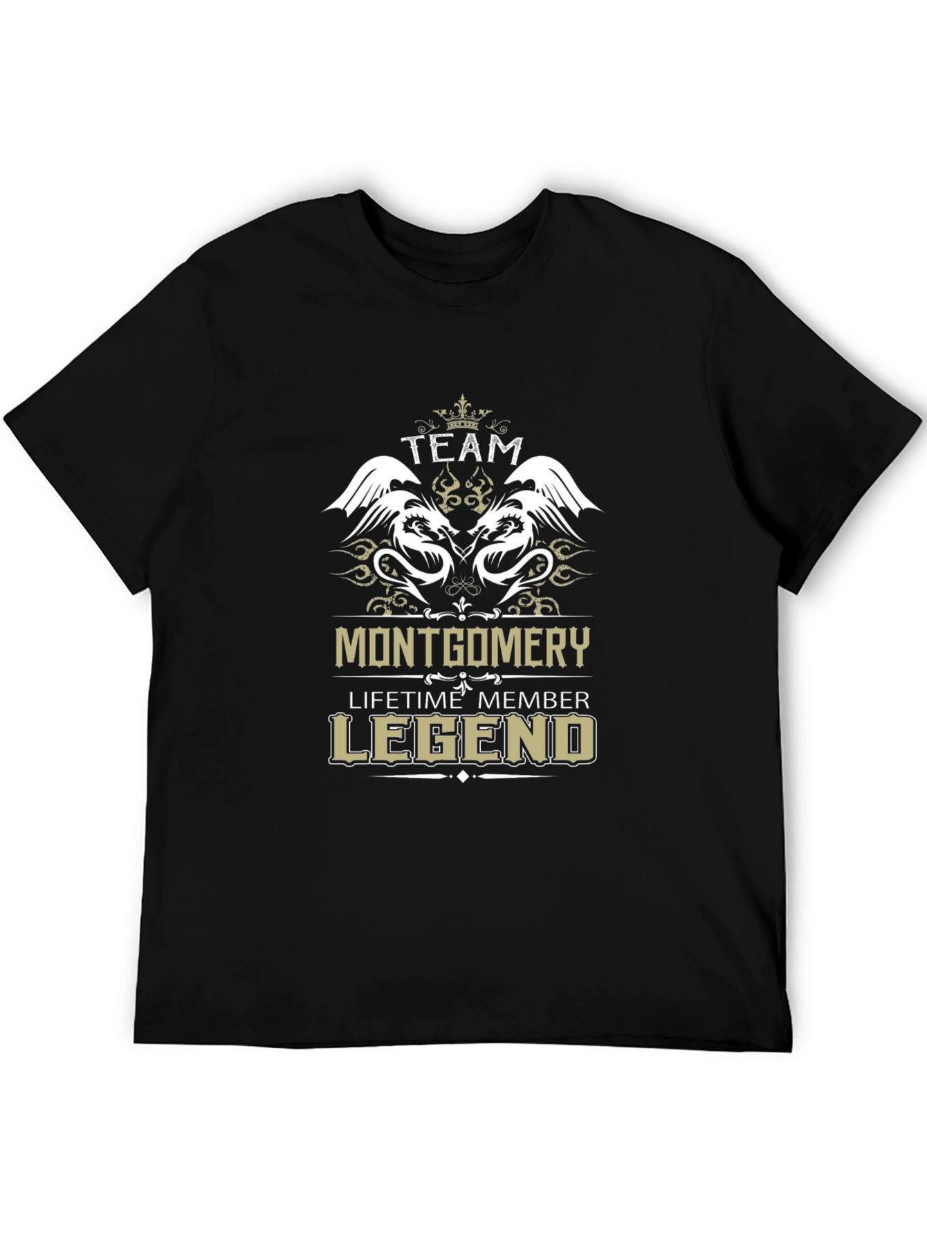 Black Team Montgomery Legend Graphic T-Shirt view 5