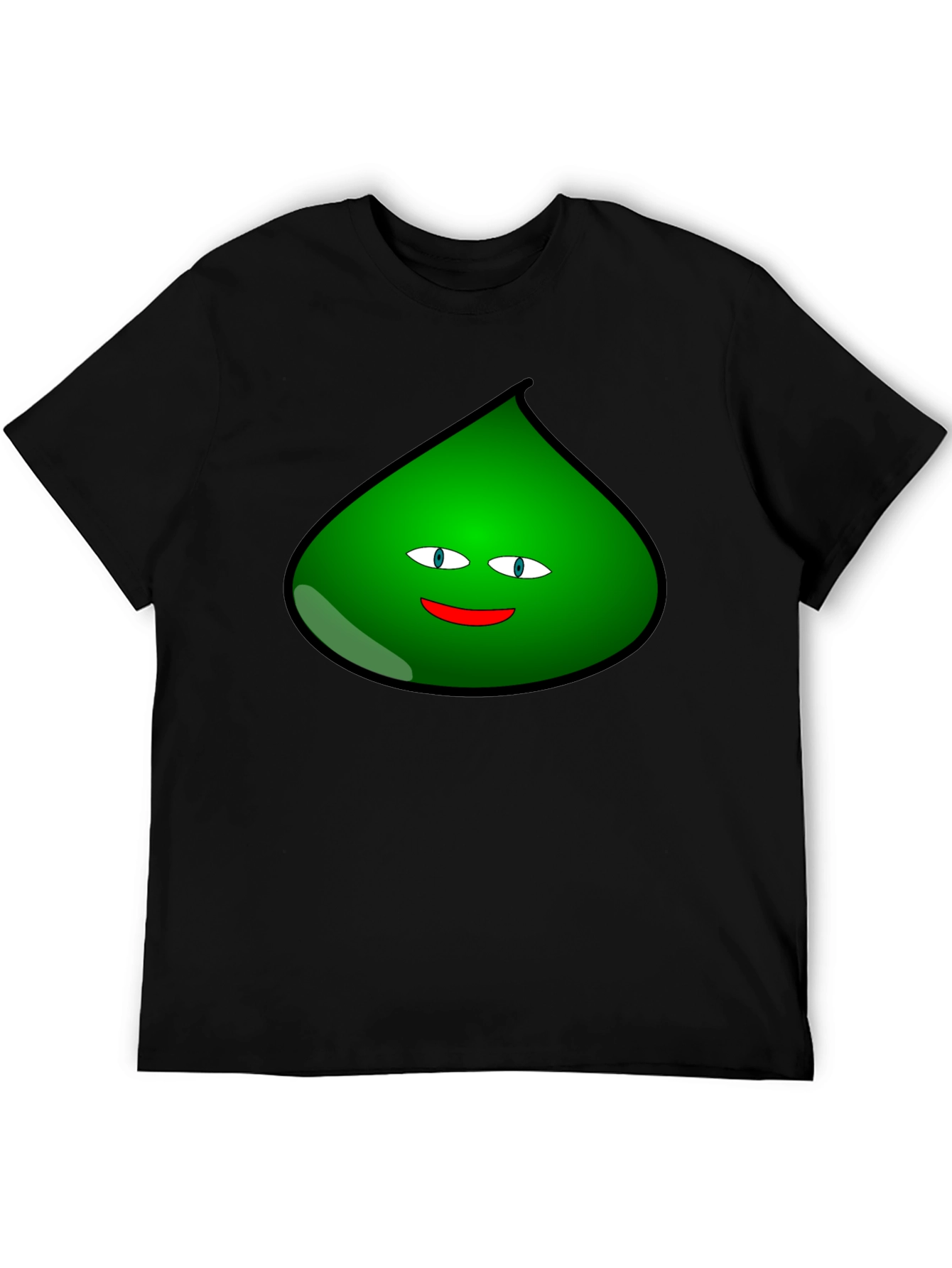 Black Fun Green Blob Graphic T-Shirt - Black view 5