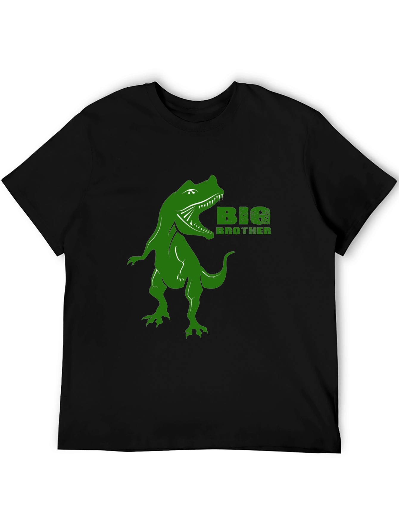 Black Big Brother Dinosaur T-Shirt - Black Dino Tee view 5