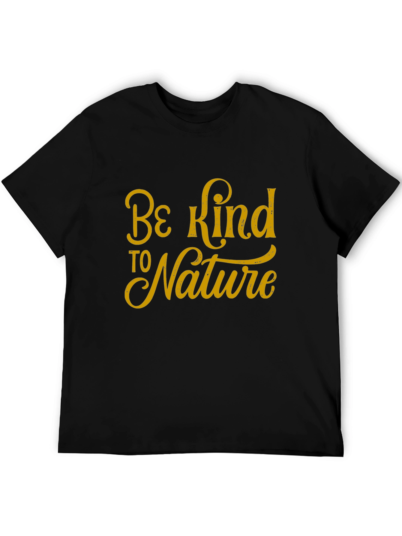 Black Be Kind To Nature Black T-Shirt view 5