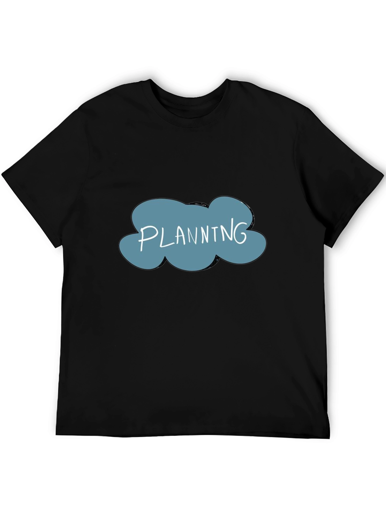 Black Planning Graphic T-Shirt view 5