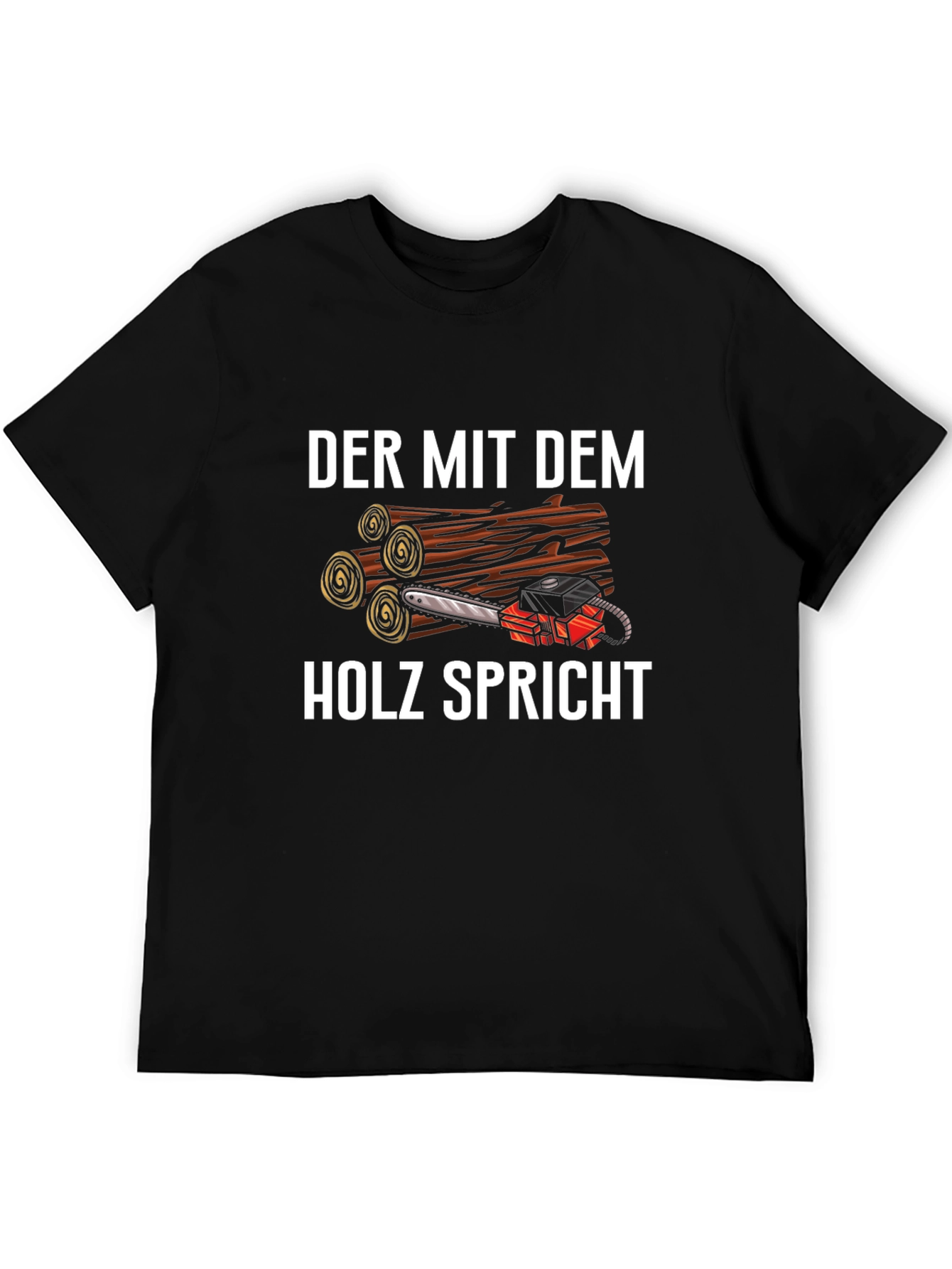 Black Der Mit Dem Holz Spricht T-Shirt view 5