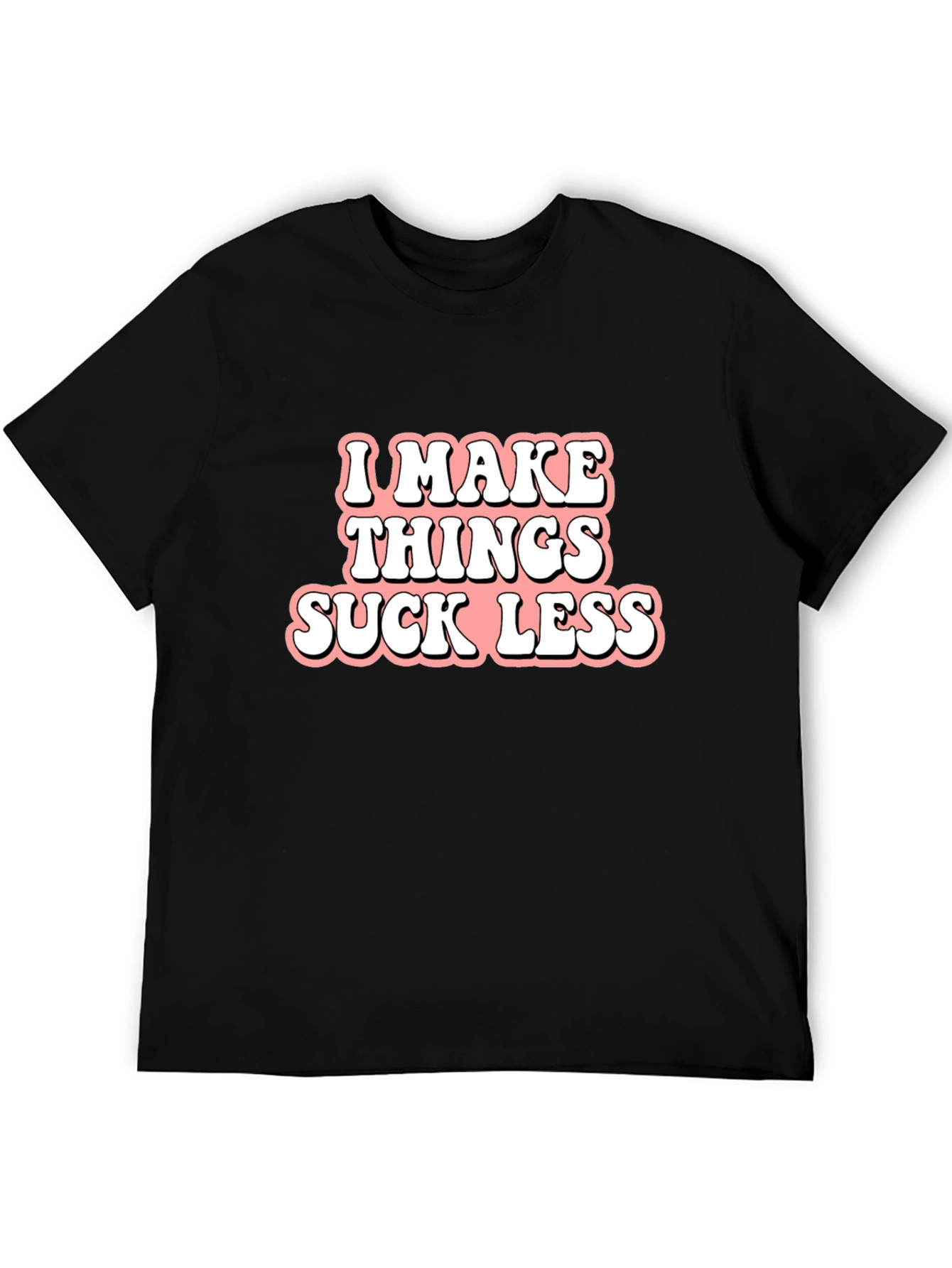 Black I Make Things Suck Less Graphic Tee view 5