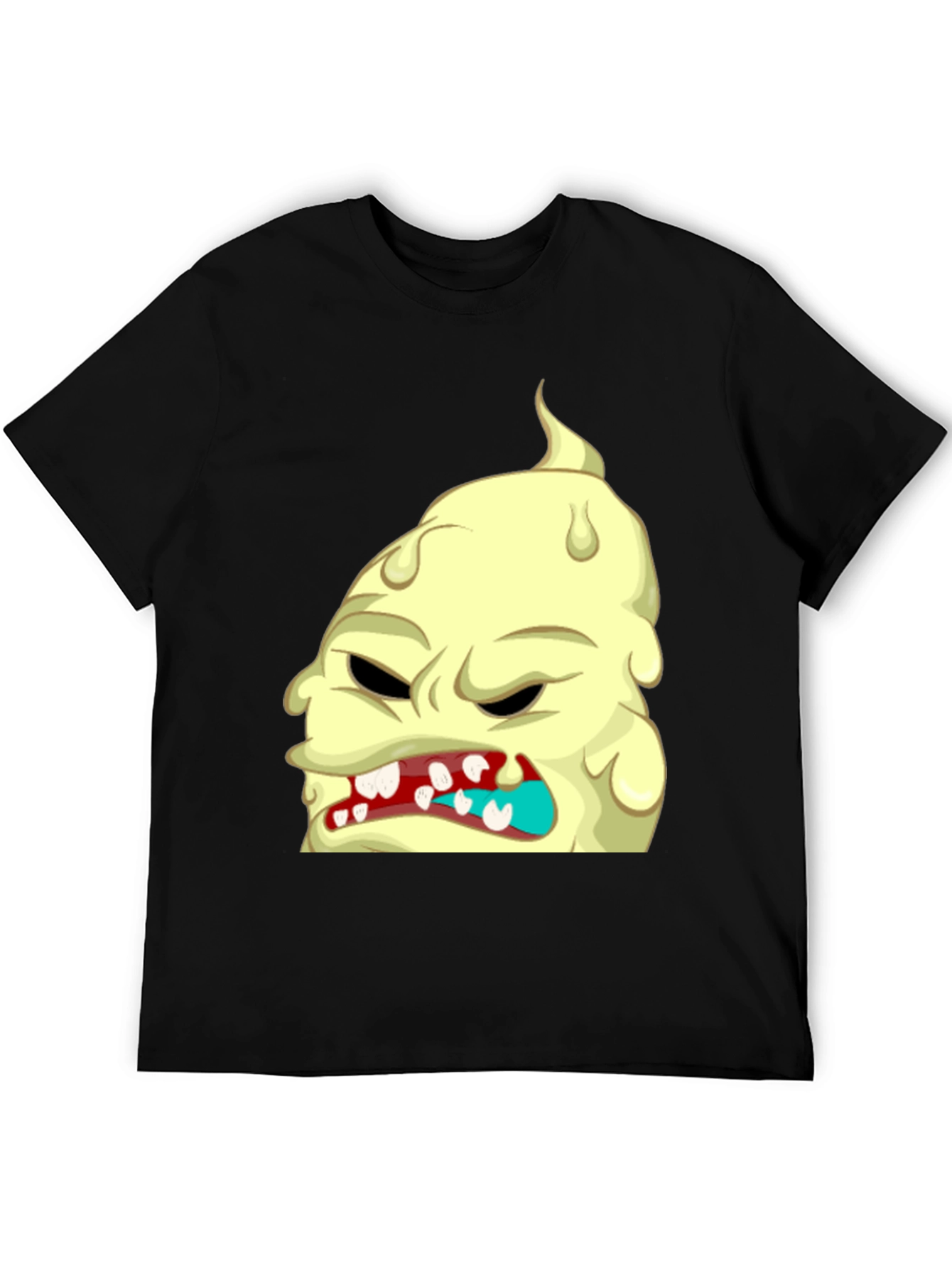 Black Monster Graphic T-Shirt - Unique Cartoon Tee view 5