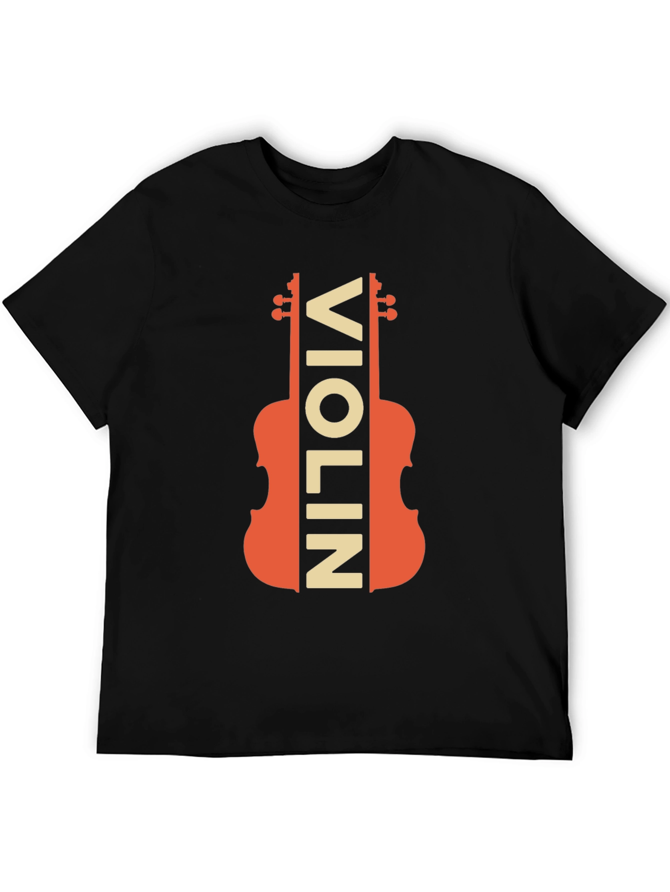 Black Violin Graphic Tee - Musician's Novelty T-Shirt view 5