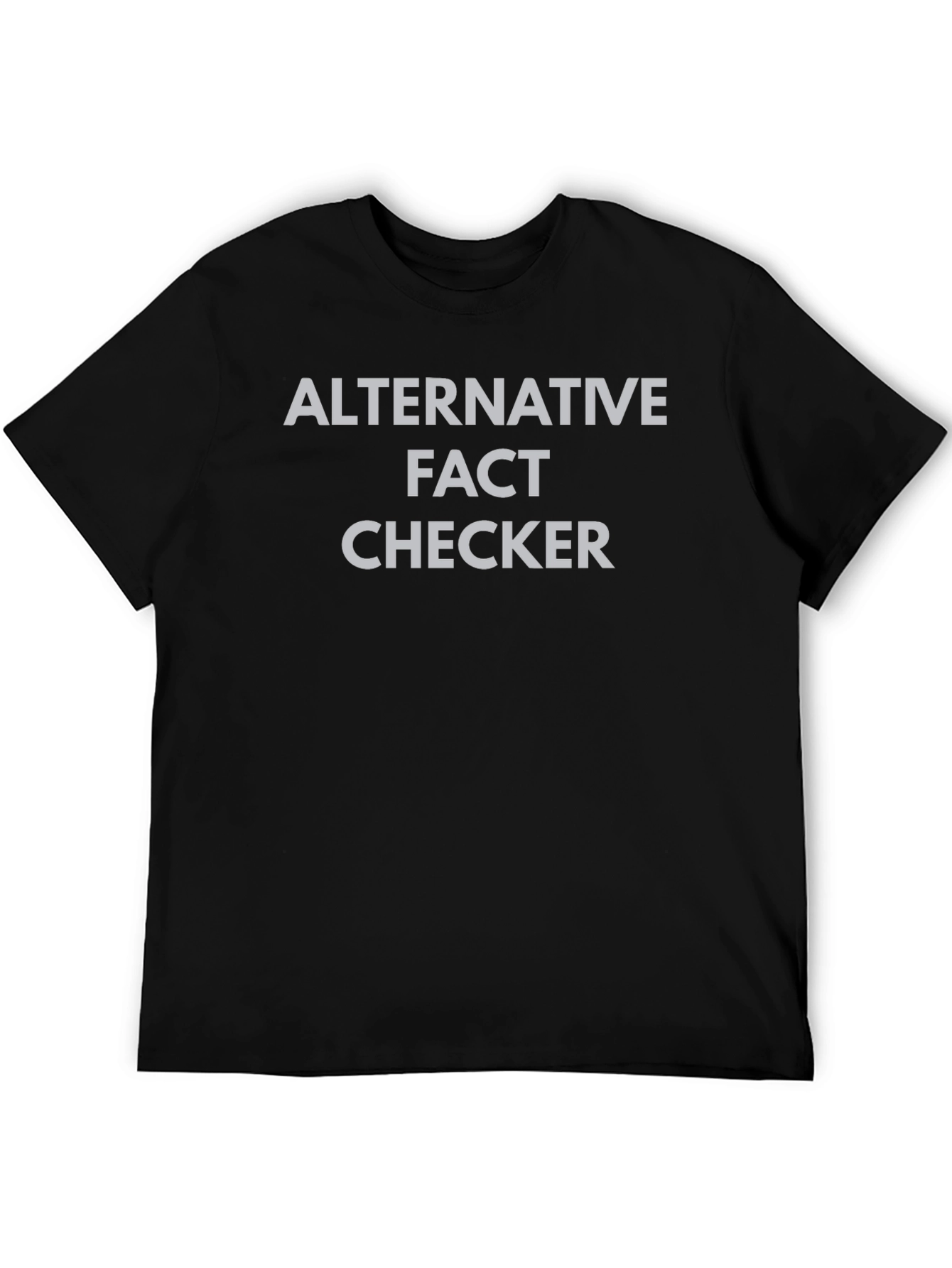 Black Alternative Fact Checker Graphic Tee view 5