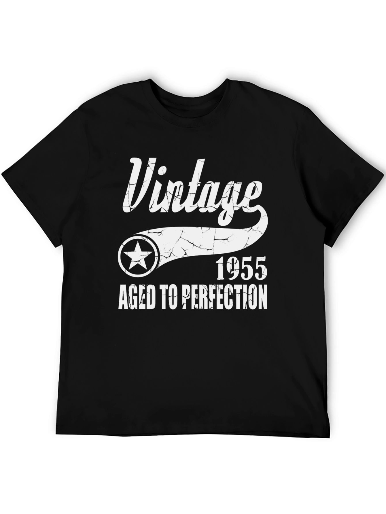 Black Vintage 1955 Aged to Perfection T-Shirt view 5