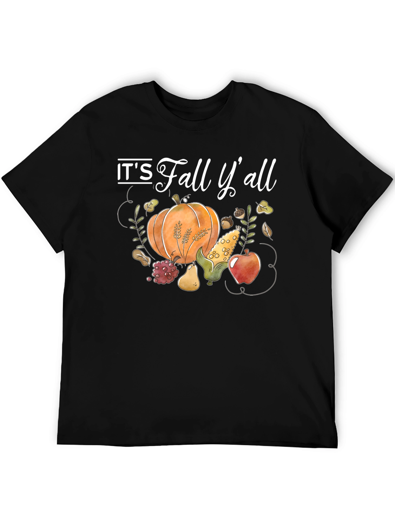 Black Fall Y'all T-Shirt view 5