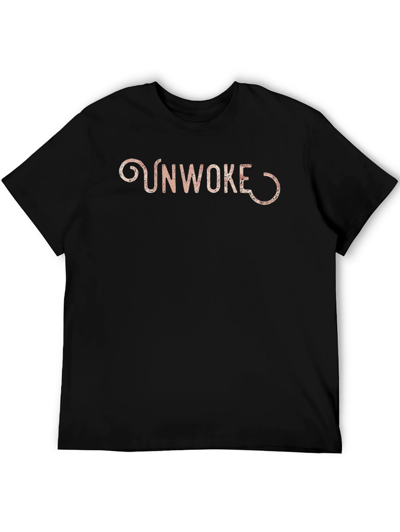 Black Unwoke Graphic Tee - Men's Short Sleeve T-Shirt view 5