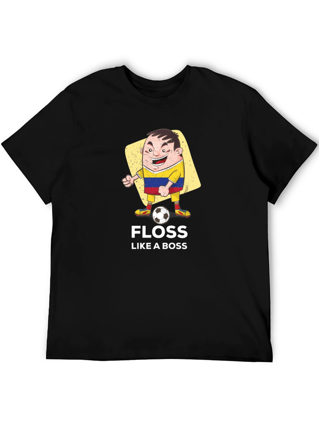 Black Floss Like a Boss T-Shirt - Soccer Fan Tee view 5