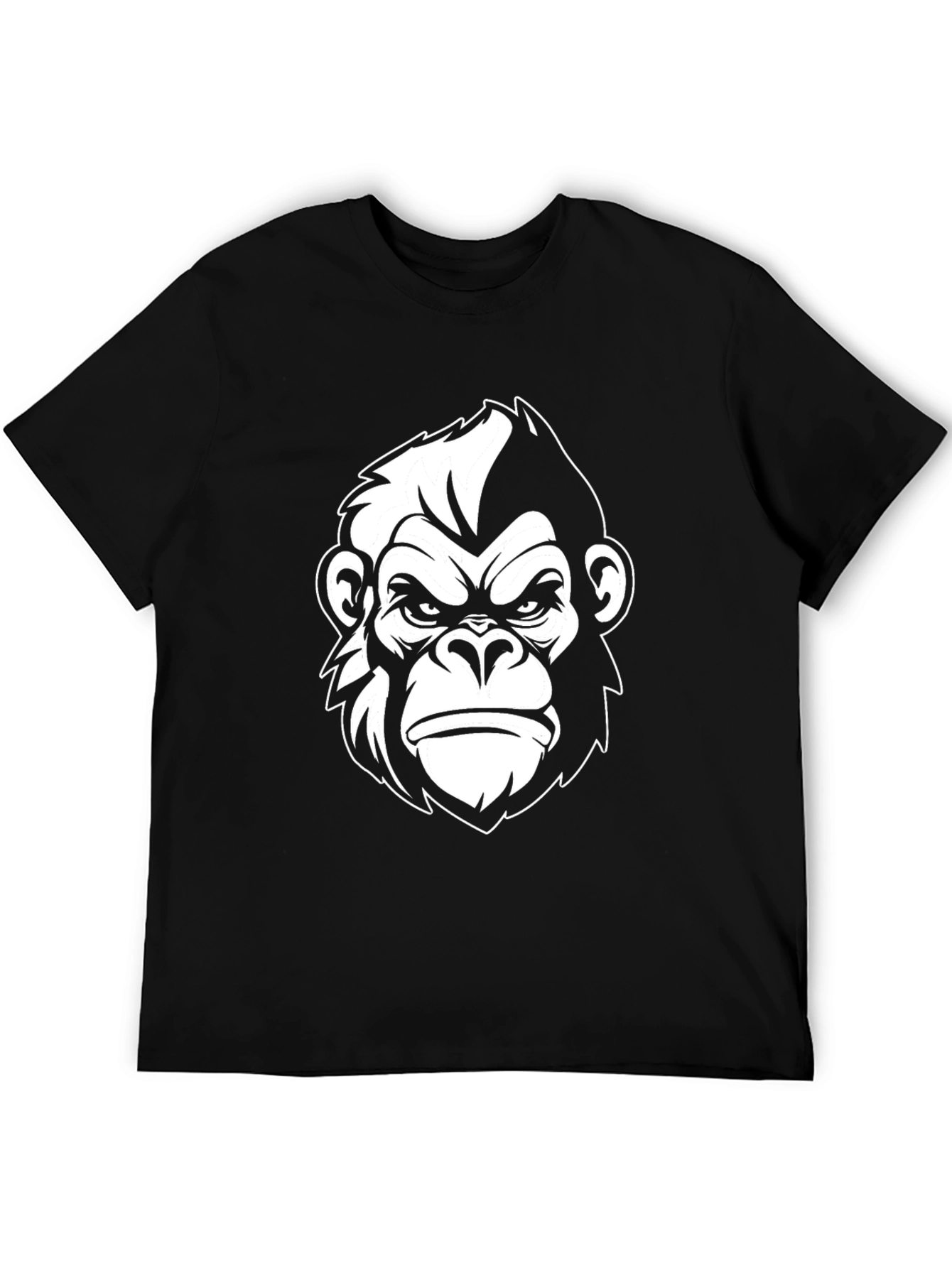 Black Cool Gorilla Graphic Tee - Black view 5