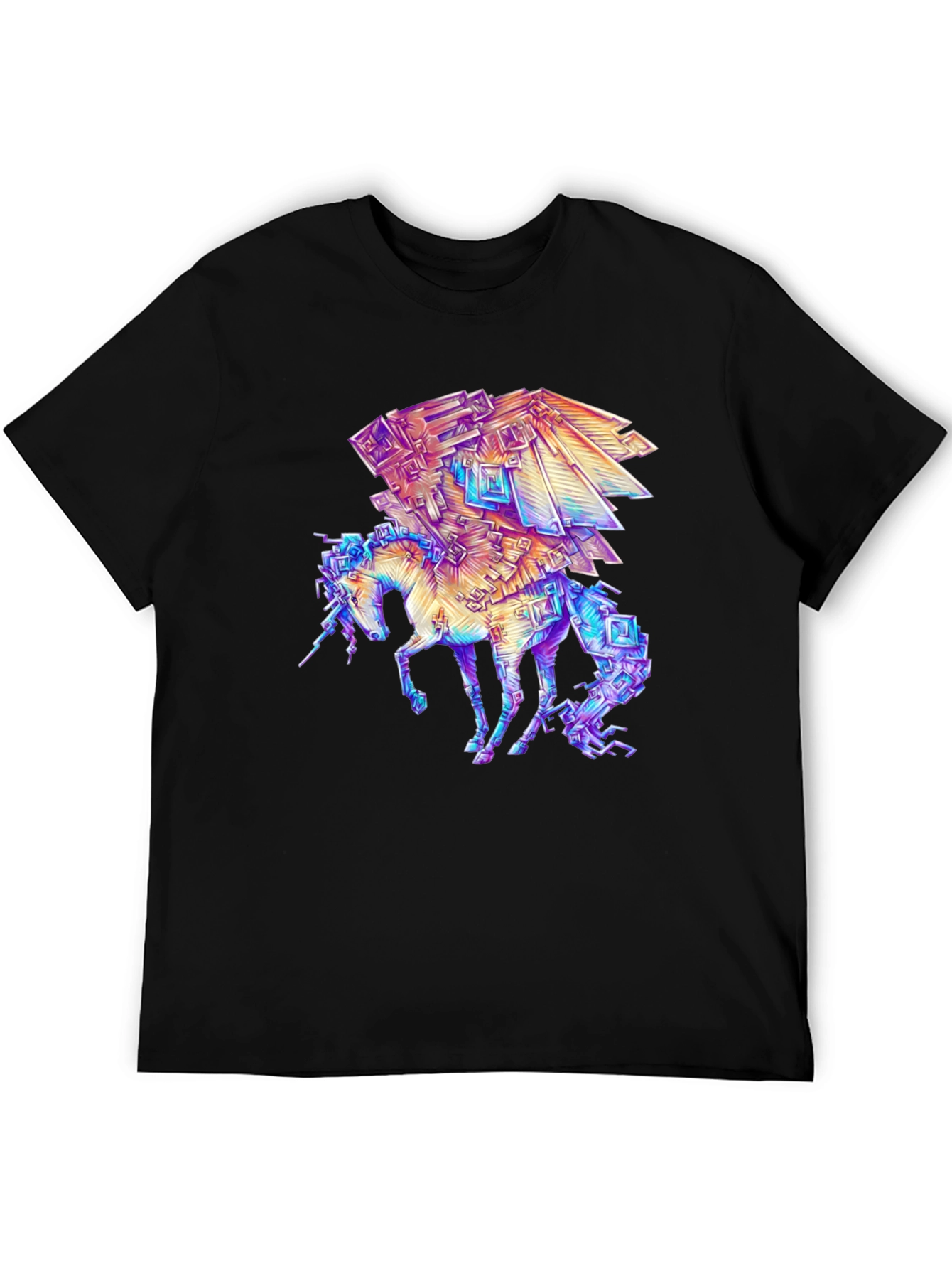 Black Crystal Unicorn Graphic Tee view 5