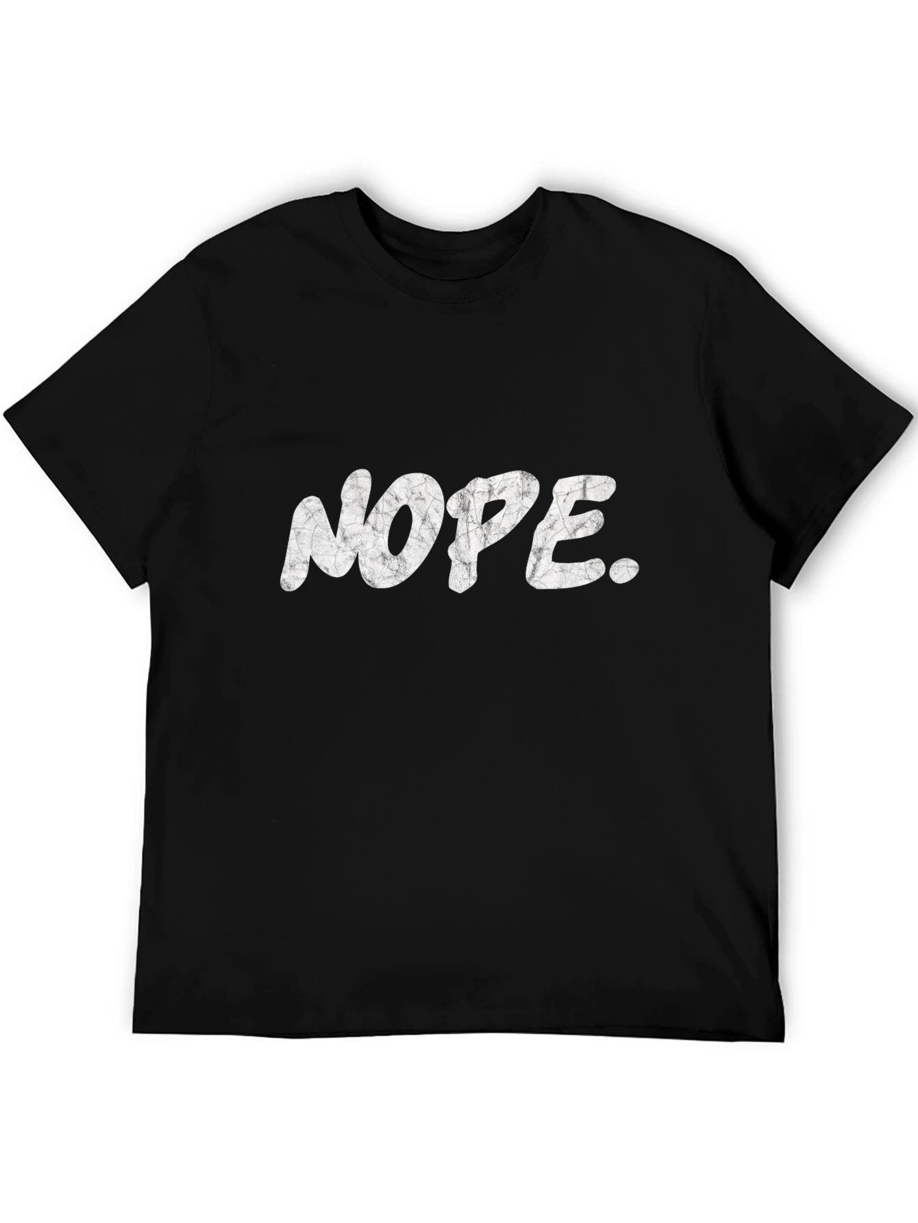 Black Nope Graphic Tee - Unisex Black T-Shirt view 5