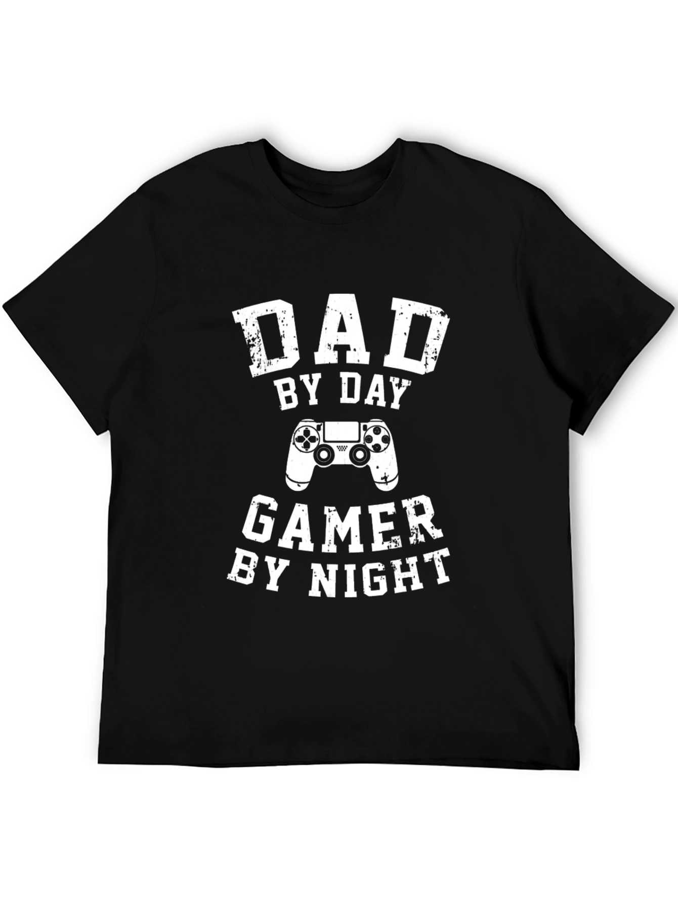 Black Dad By Day Gamer By Night Black T-Shirt view 5