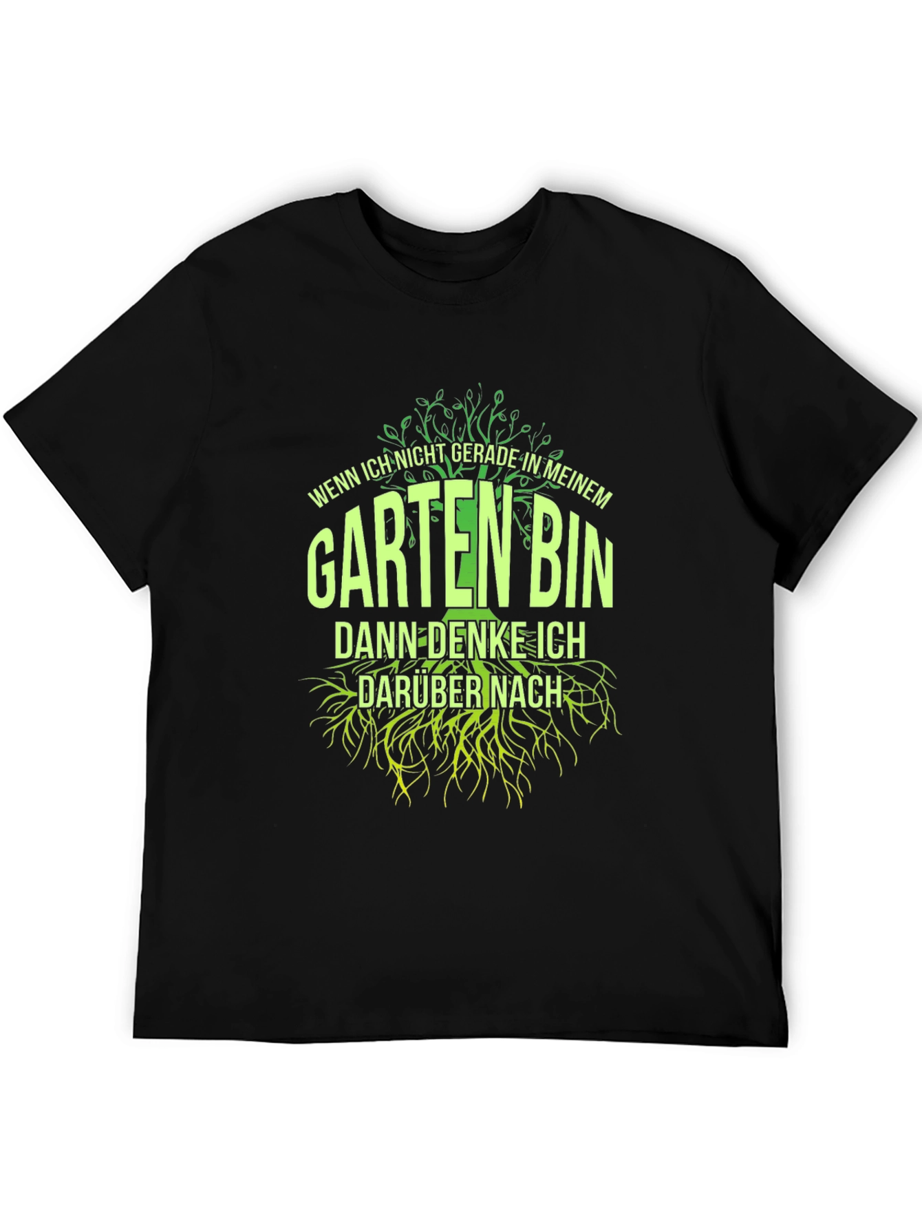 Black Gardening T-Shirt - Wenn Ich Nicht Gerade view 5