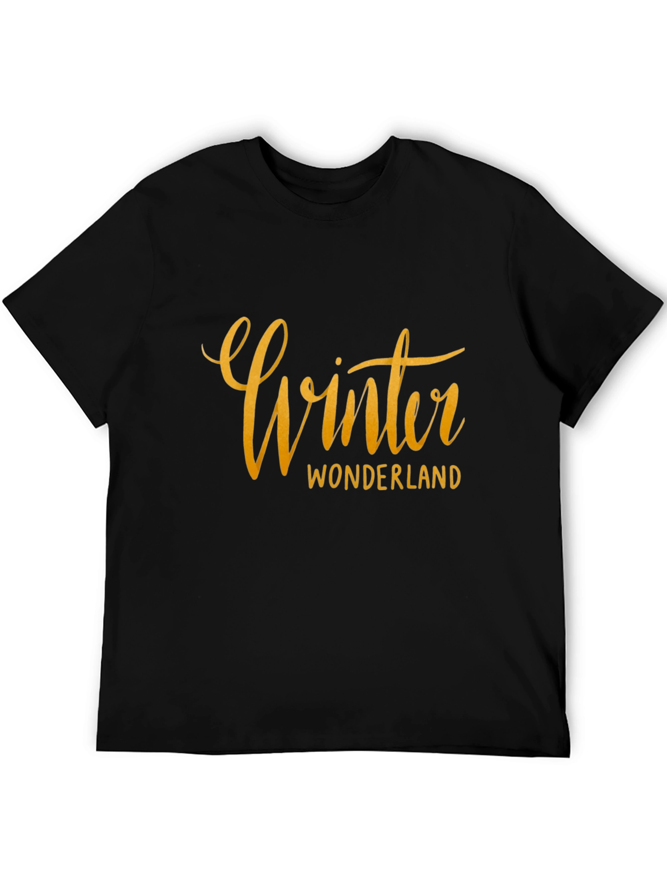 Black Winter Wonderland Black T-Shirt view 5