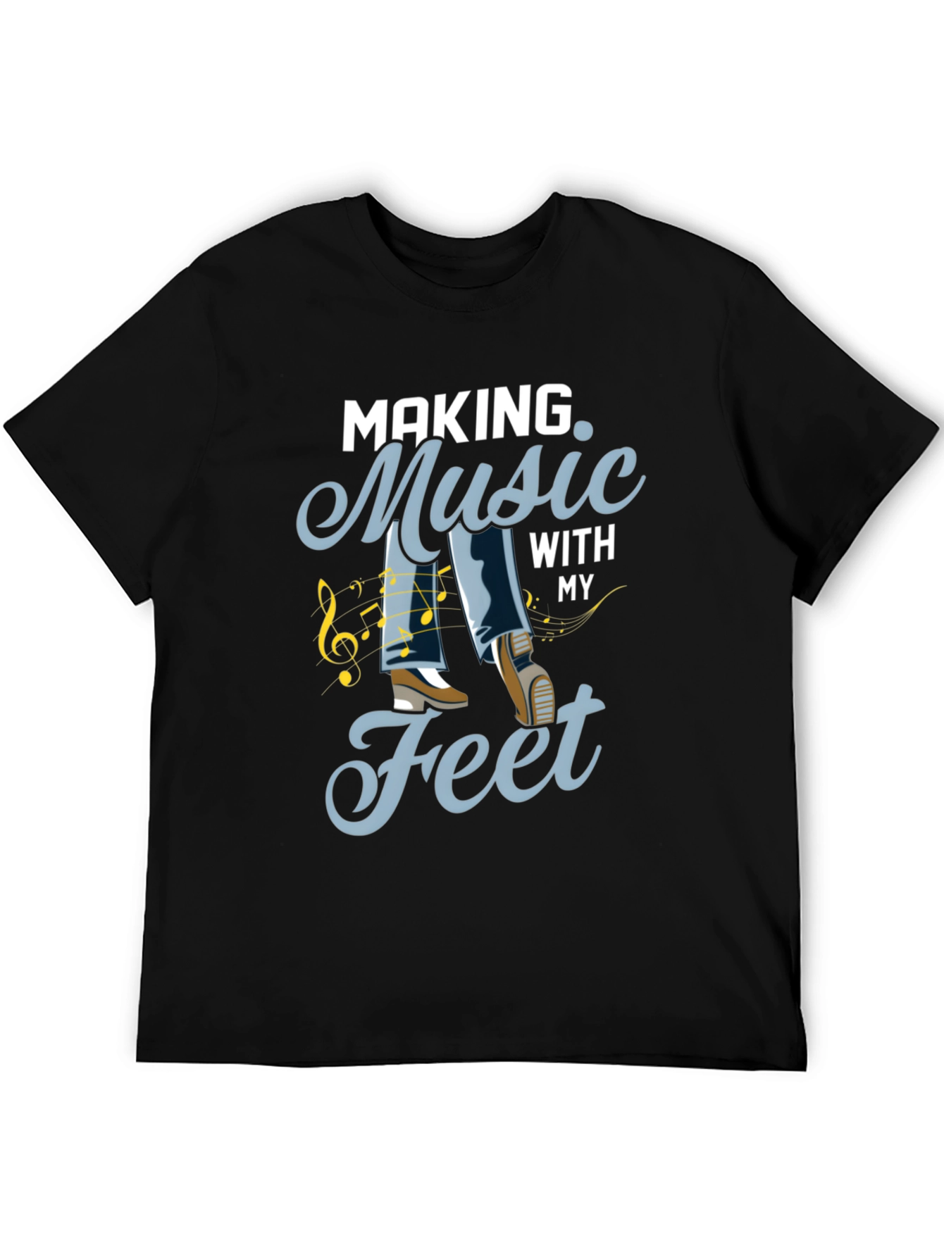 Black Music Feet Tee - Dance to Your Own Beat view 5