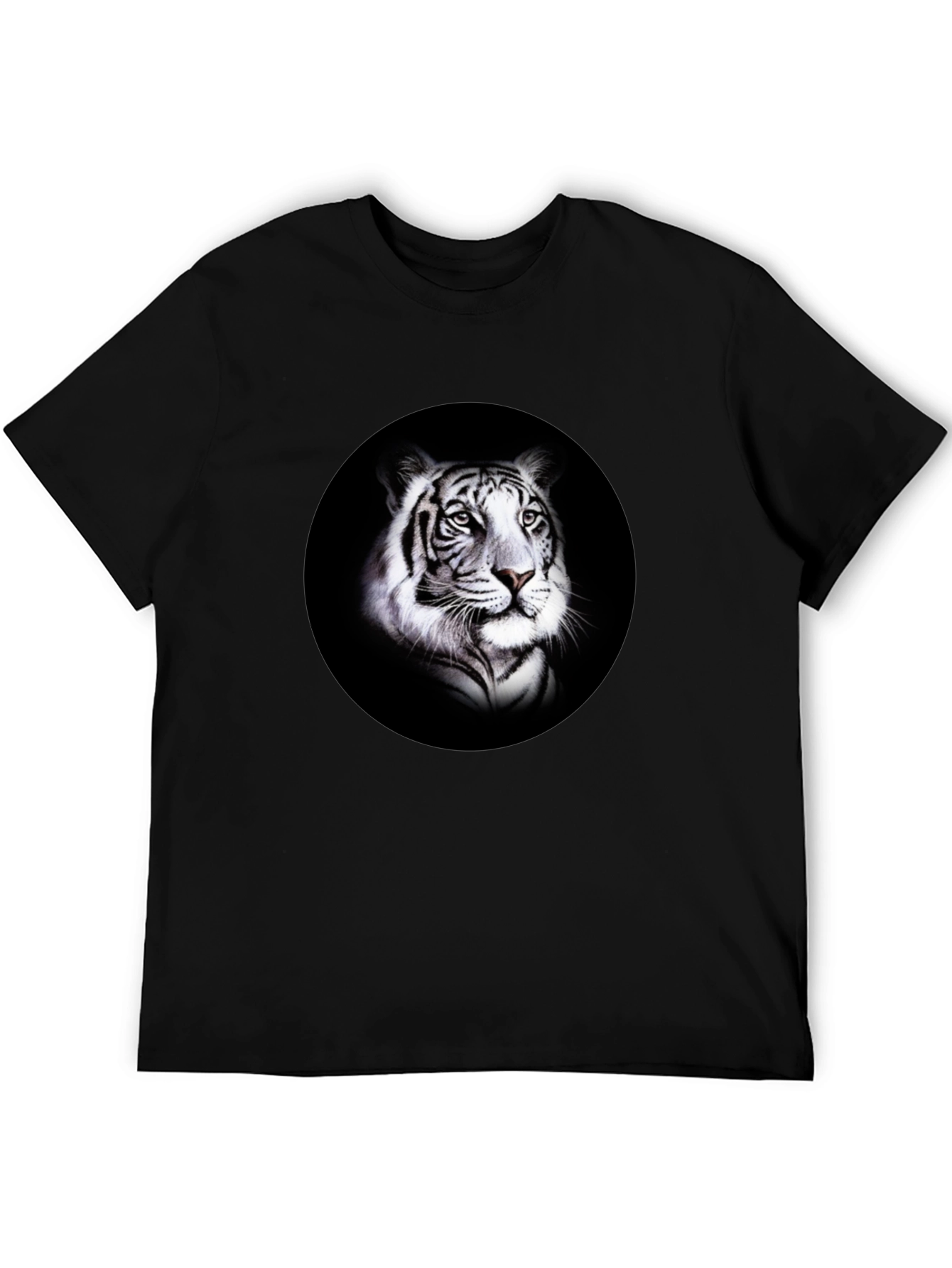 Black Black Tiger Graphic T-Shirt - Bold Animal Print view 5
