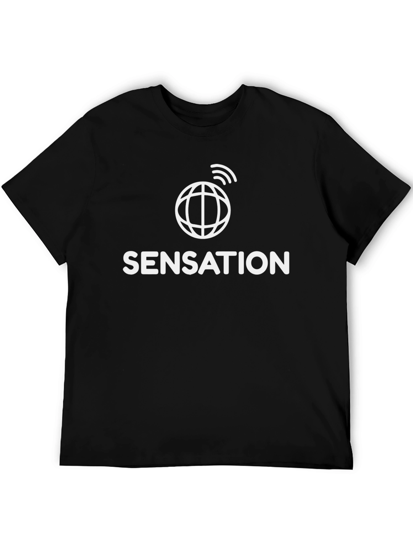 Black Sensation Graphic Tee - Modern Black T-Shirt view 5