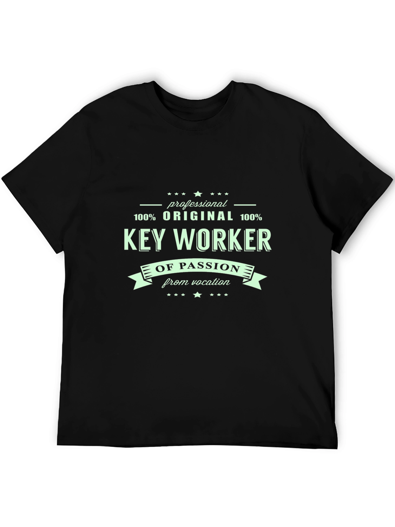 Black Key Worker T-Shirt: Professional, Original, Passionate view 5