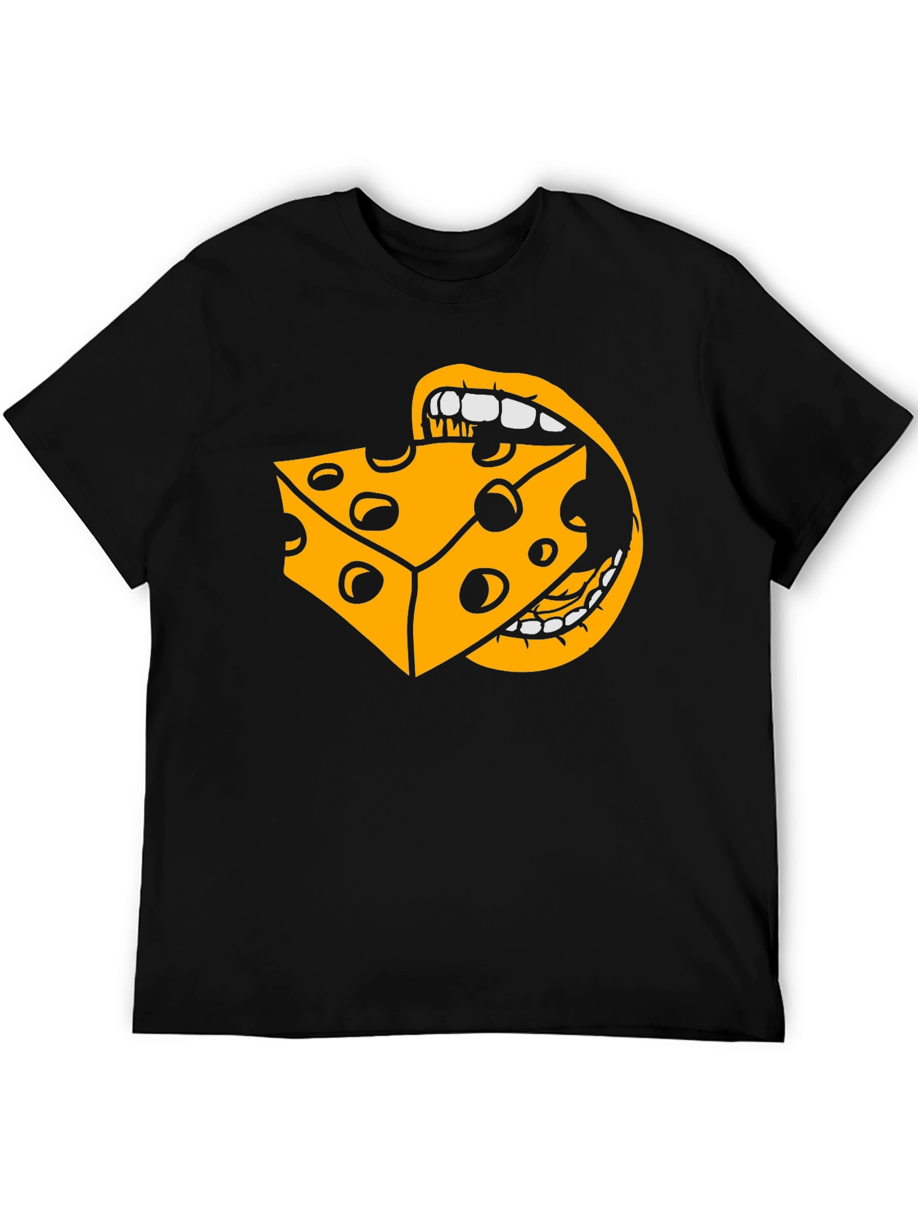 Black Cheese Lover's Graphic Tee view 5