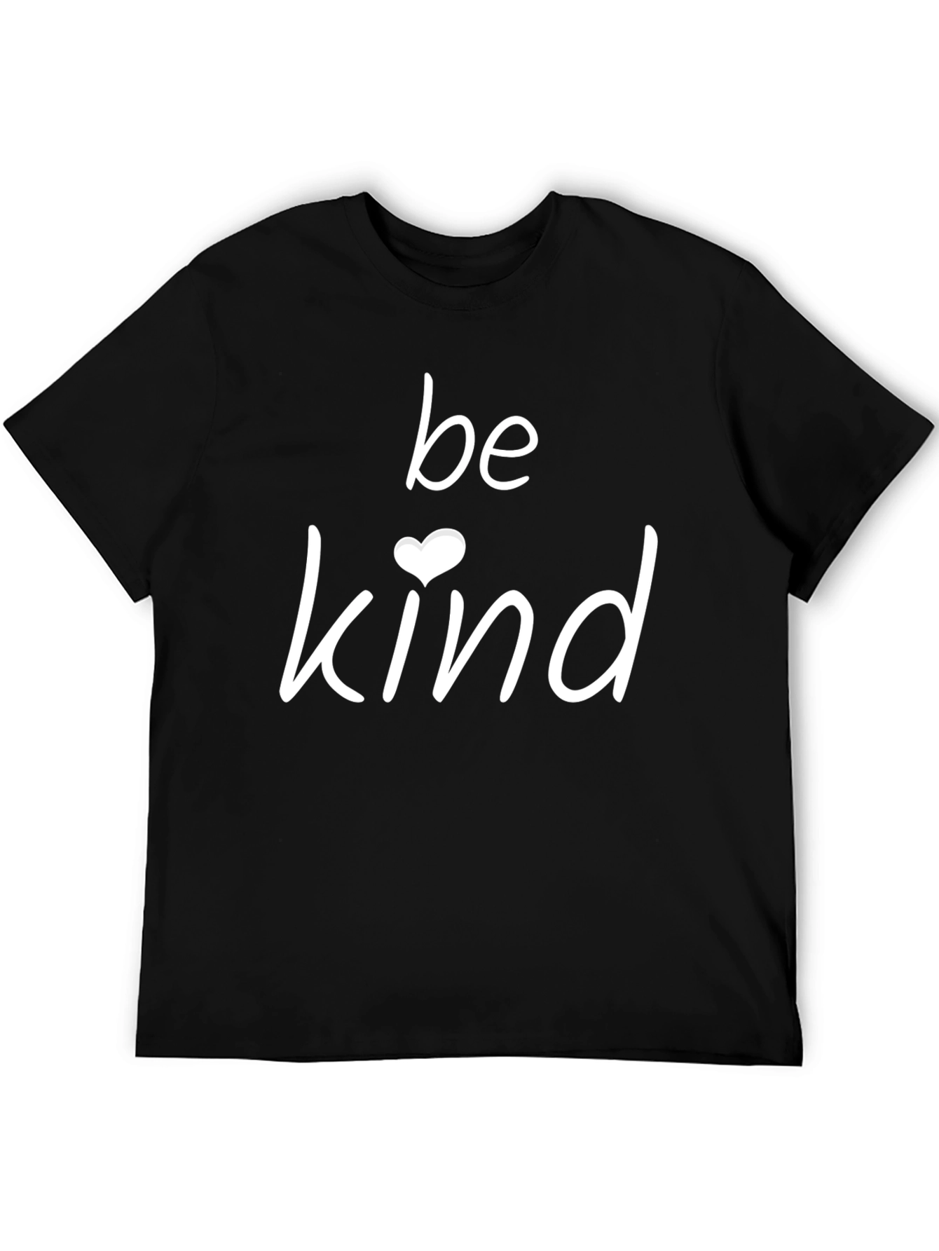 Black Be Kind Heart Graphic Tee - Black view 5