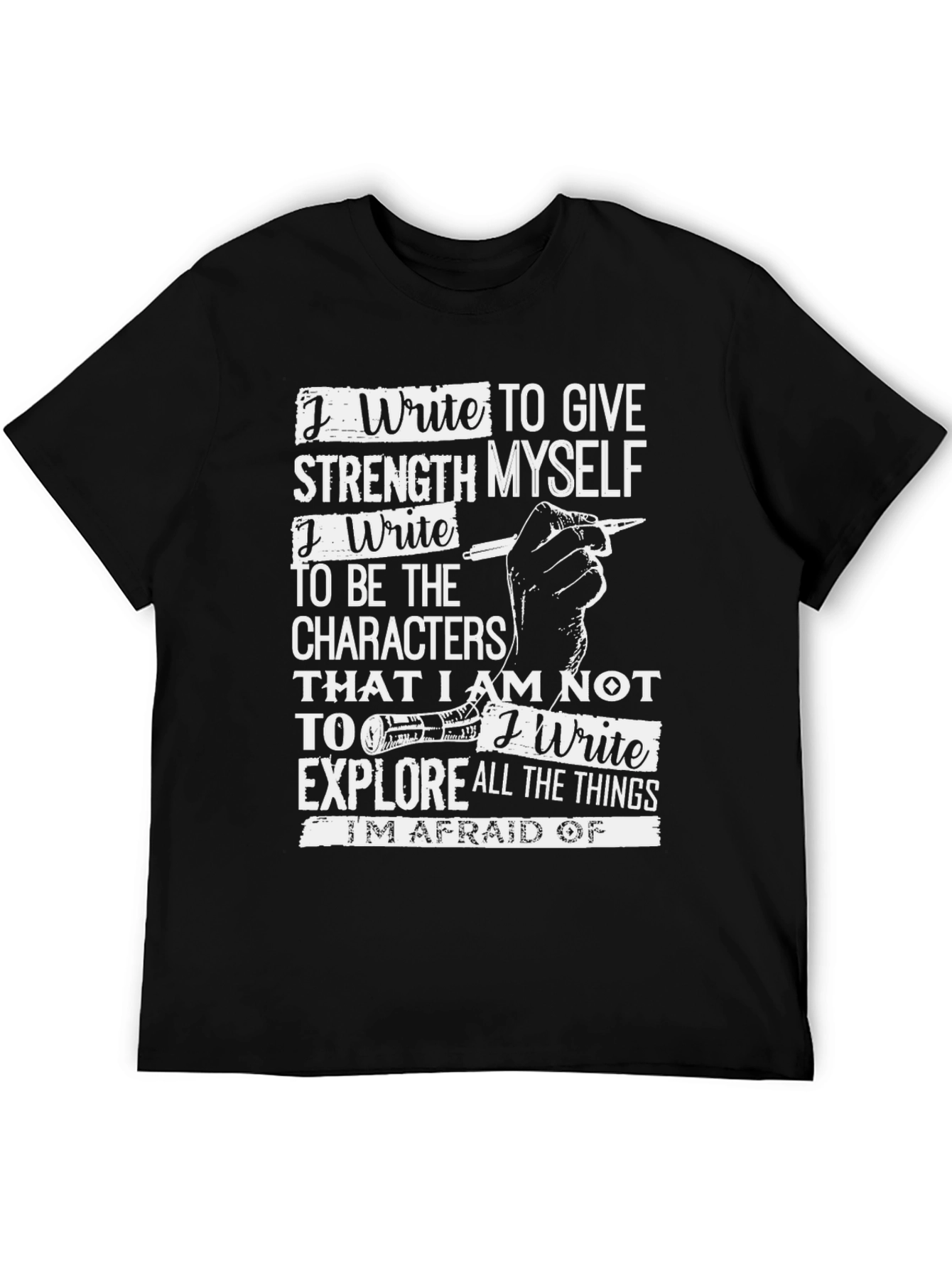 Black Writer's Inspiration T-Shirt view 5