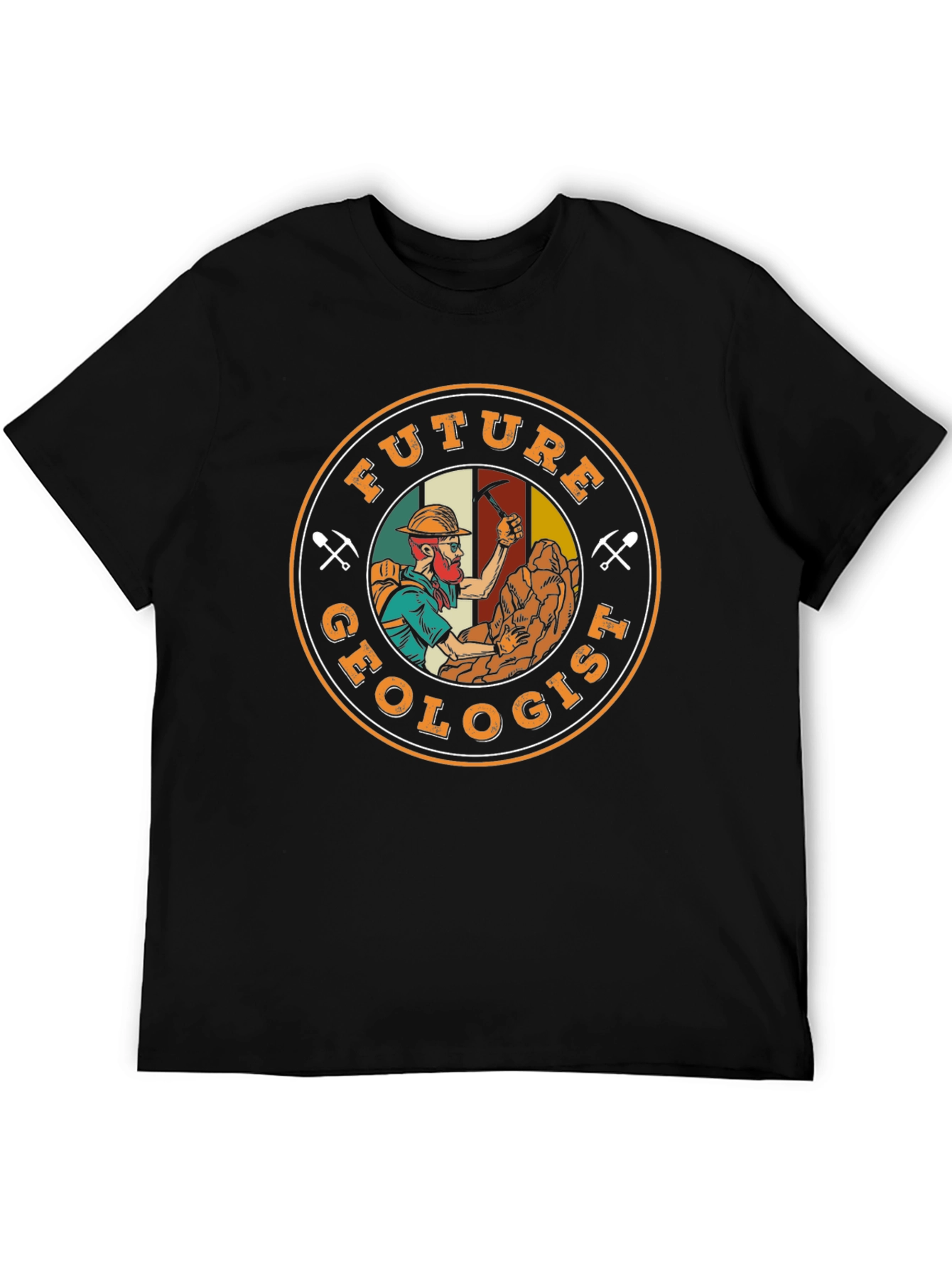 Black Future Geologist T-Shirt - Rock Collector Tee view 5