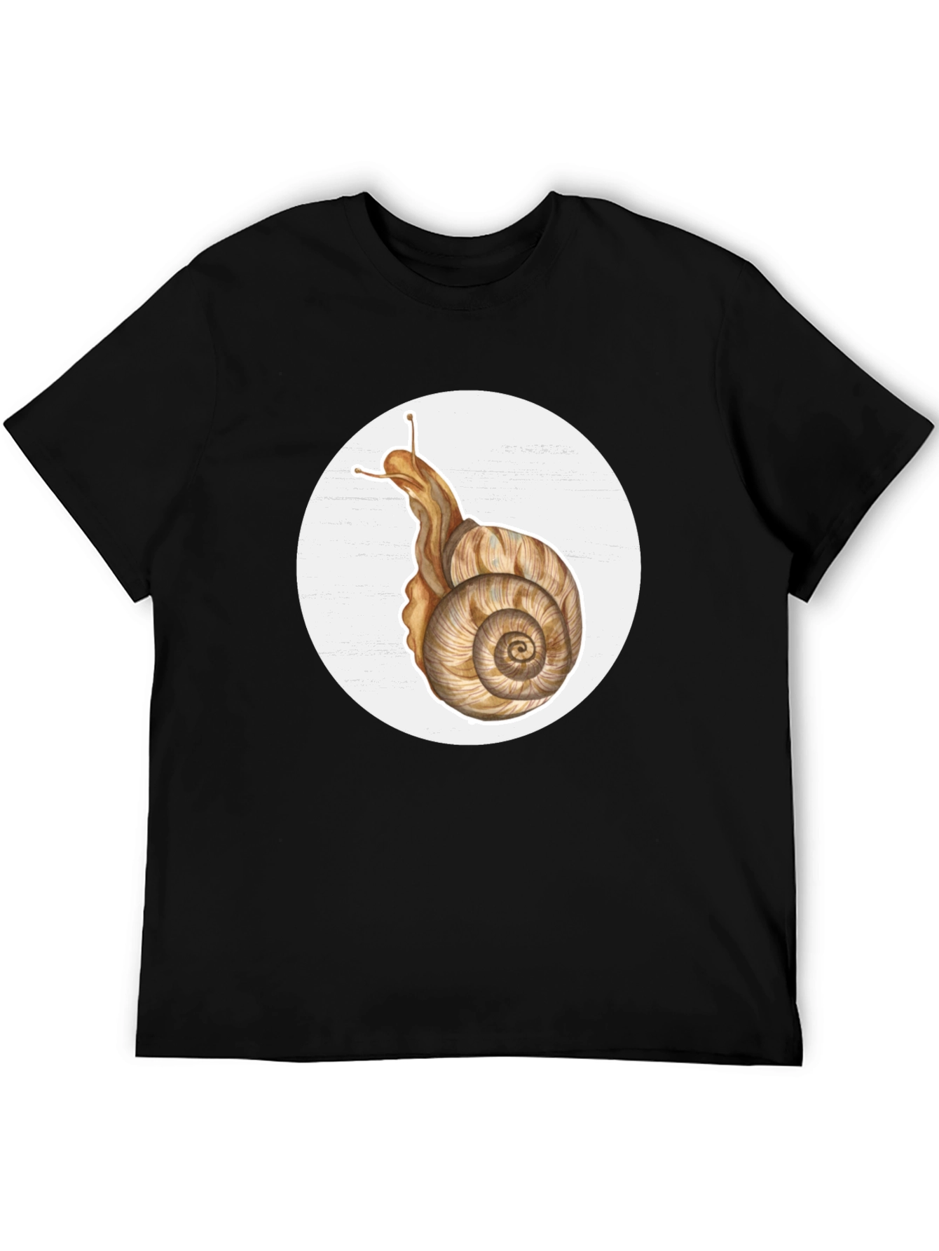 Black Snail Graphic Tee - Unique Nature Design view 5