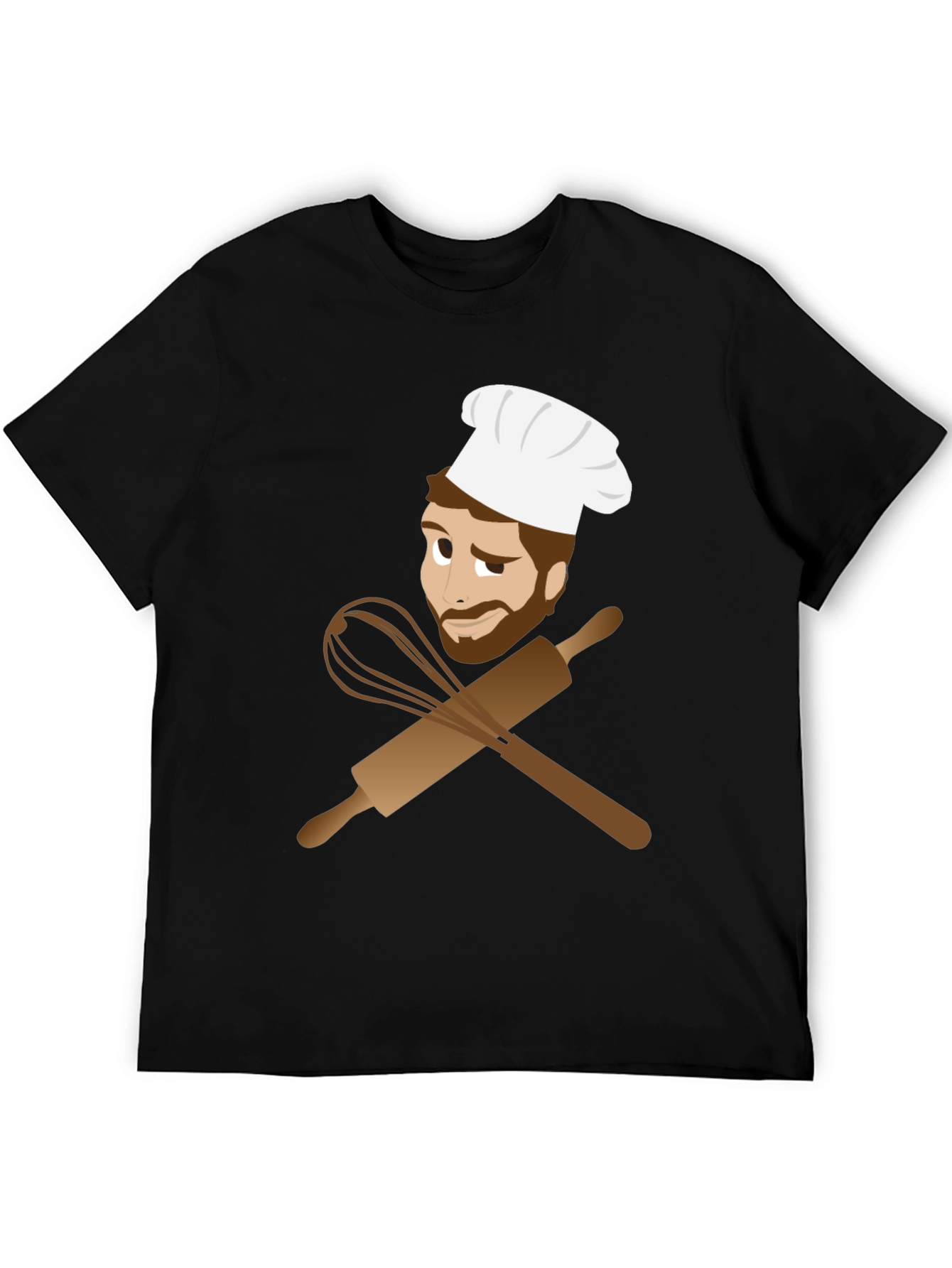 Black Chef's Kiss Graphic Tee - Culinary Design view 5