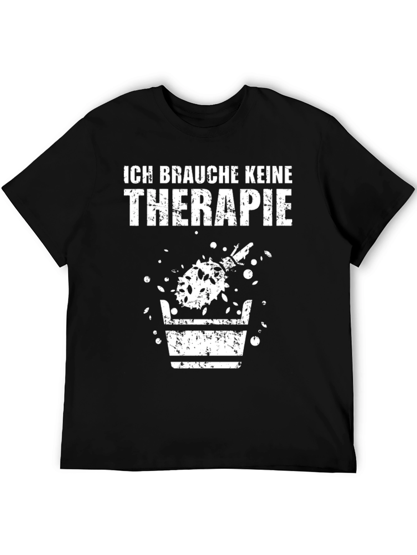 Black No Therapy T-Shirt - Beer Lover Graphic Tee view 5