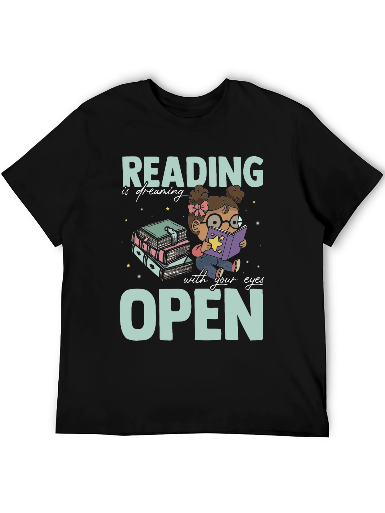 Black Reading Is Dreaming T-Shirt view 5