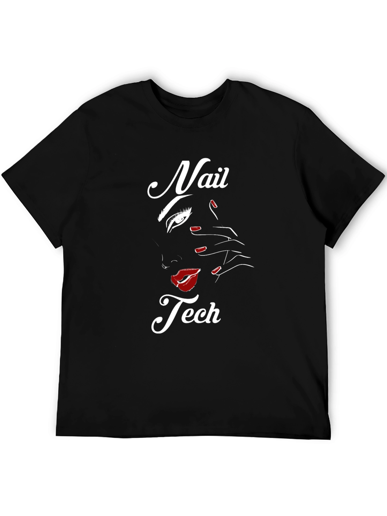 Black Nail Tech T-Shirt - Stylish Graphic Tee view 5