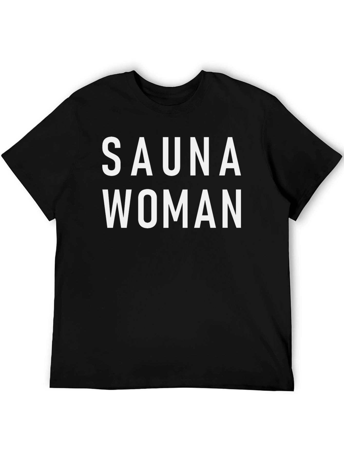Black Sauna Woman Graphic Tee - Bold Statement T-Shirt view 5