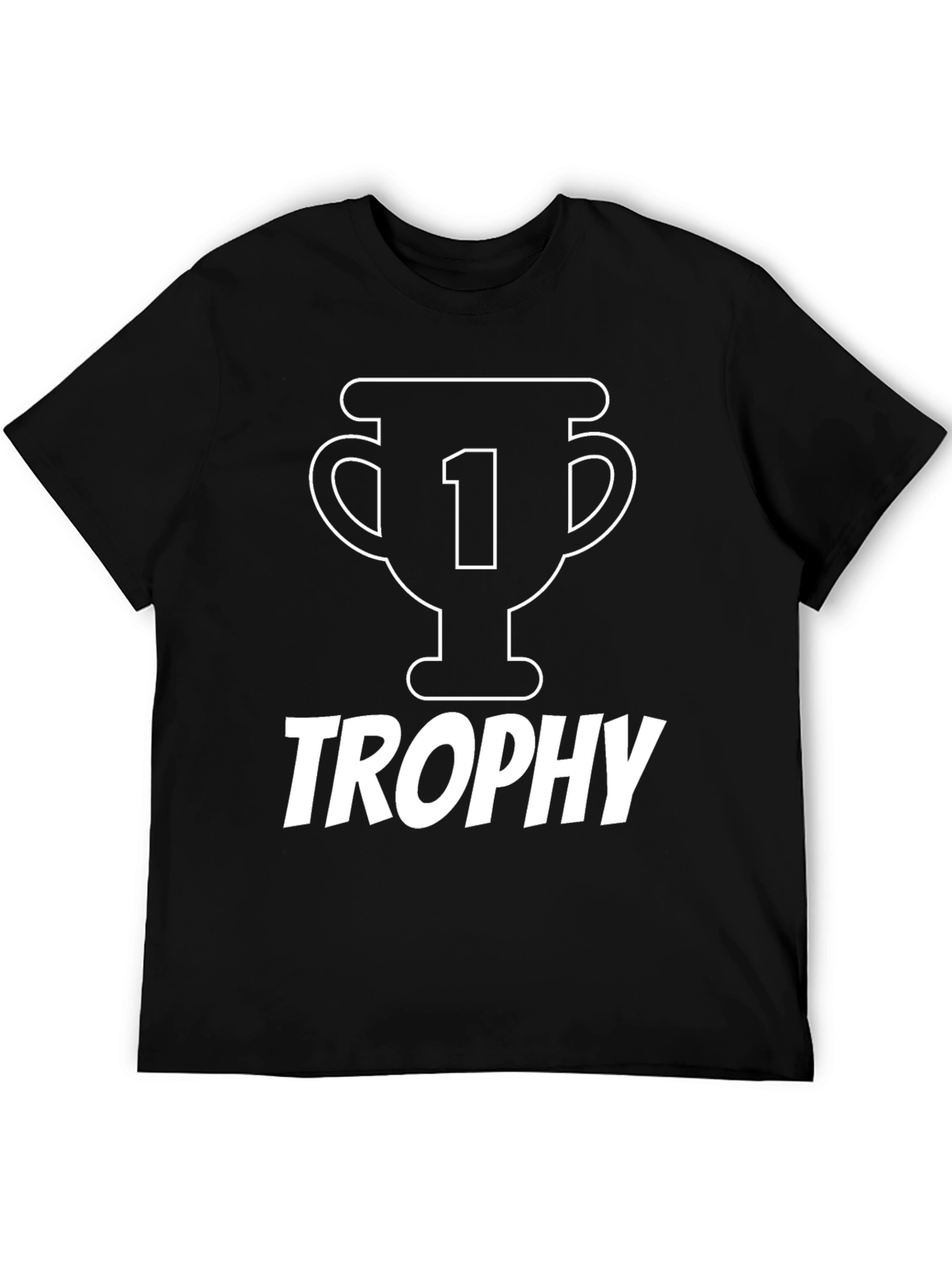 Black Trophy Graphic Tee - Number One Fan Shirt view 5