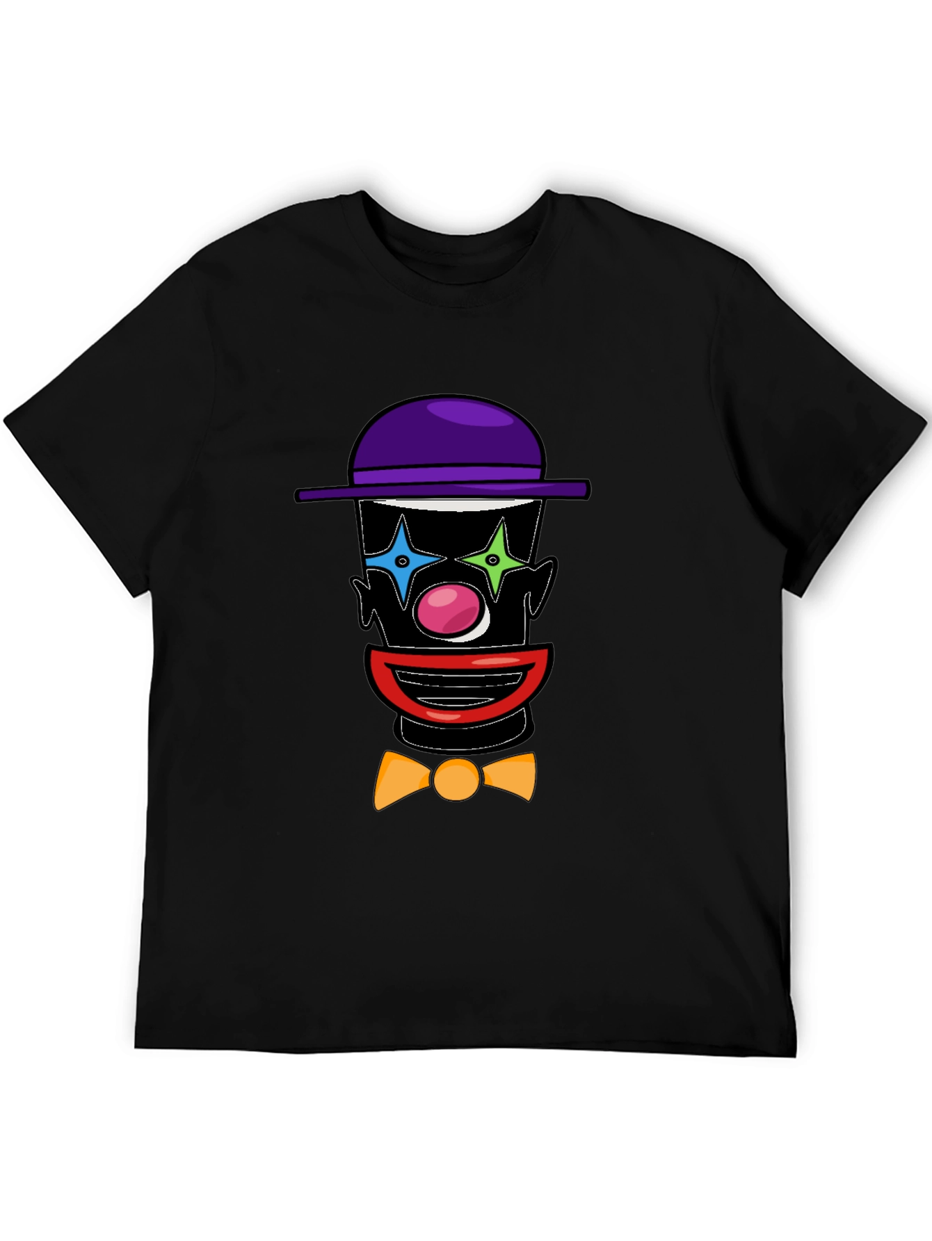 Black Clown Face Graphic Tee - Fun & Unique Design view 5