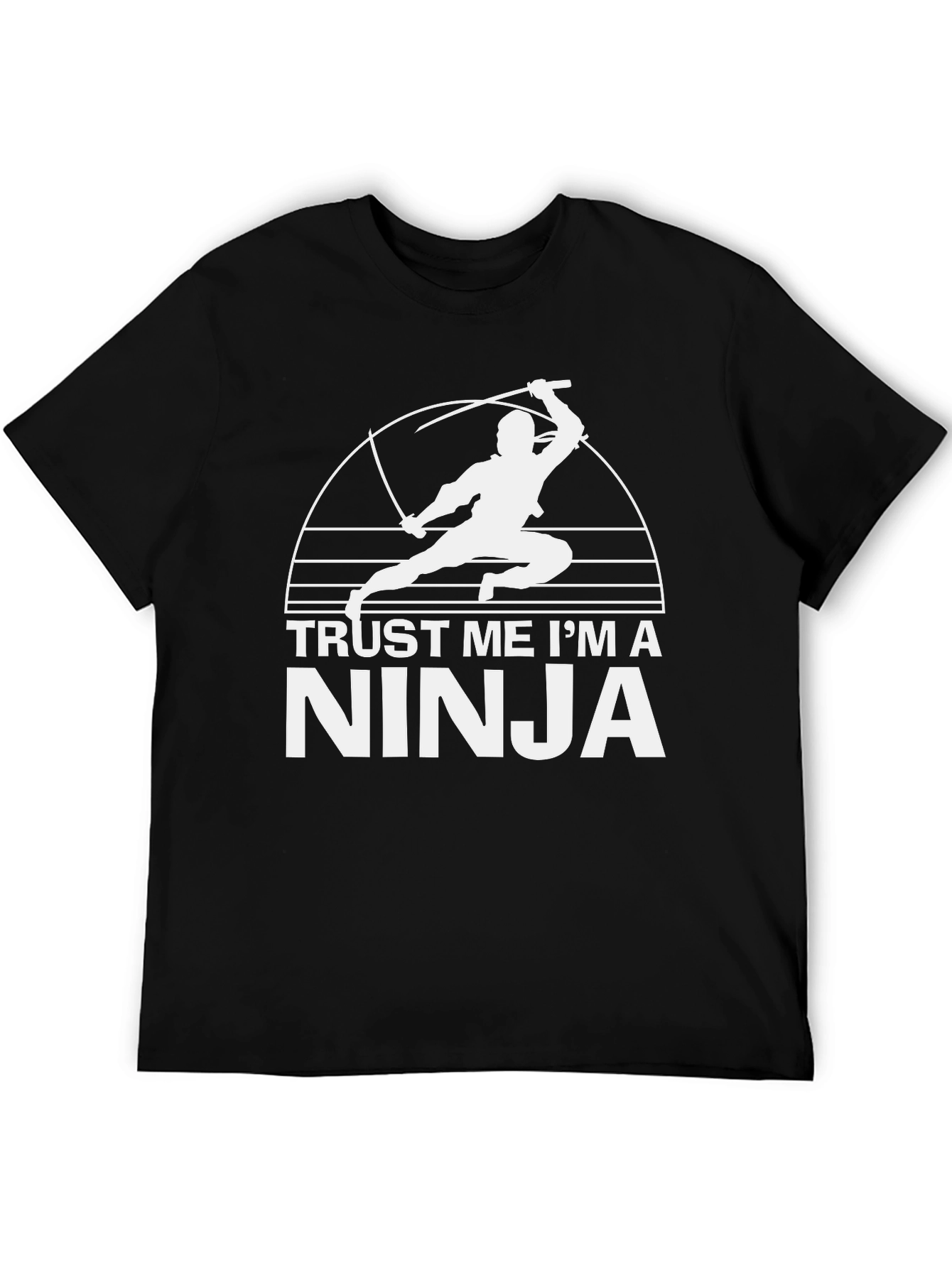 Black Trust Me I'm A Ninja Graphic T-Shirt view 5