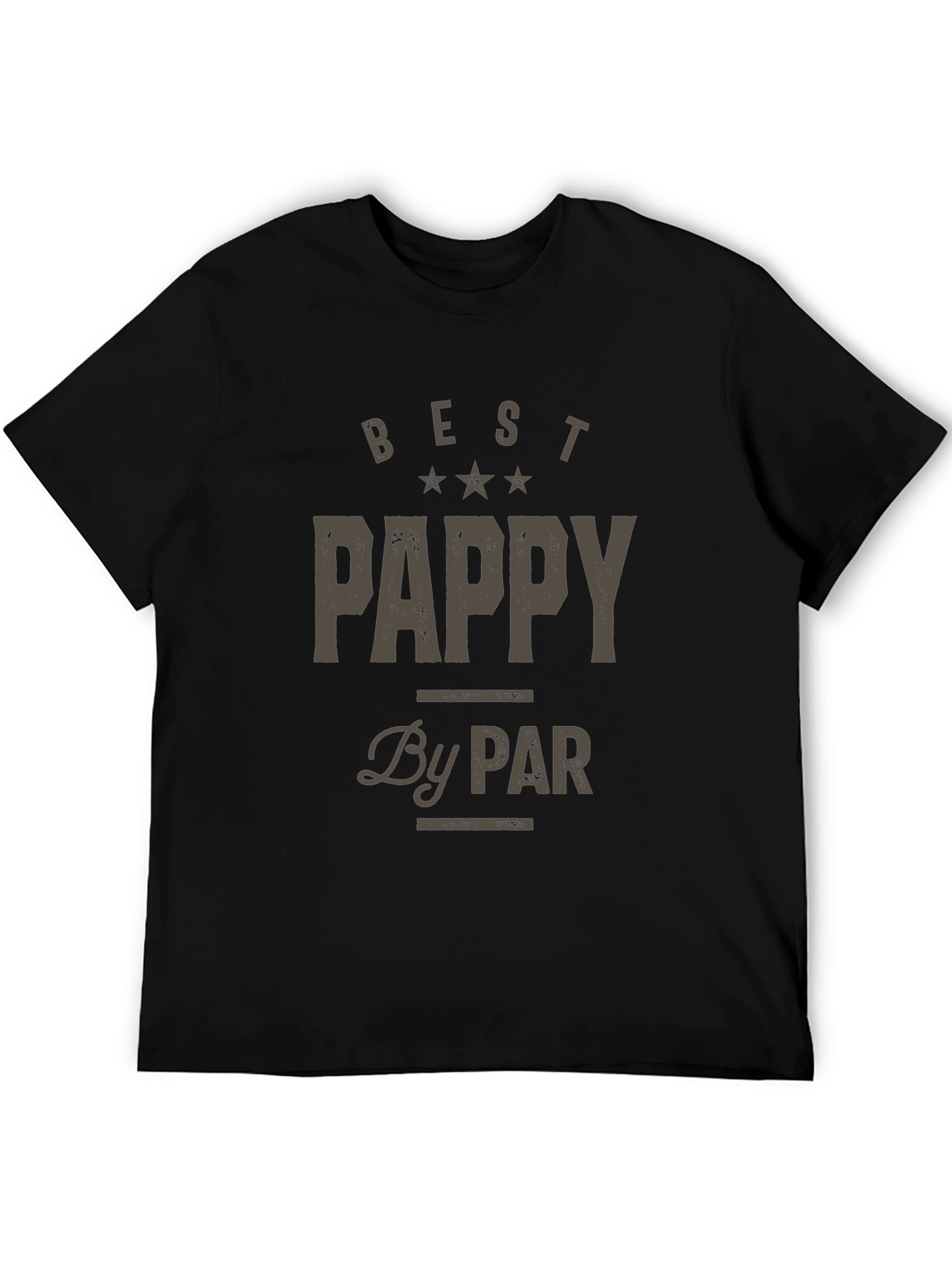 Black Best Pappy By Par T-Shirt Golfing Grandfather Tee view 5