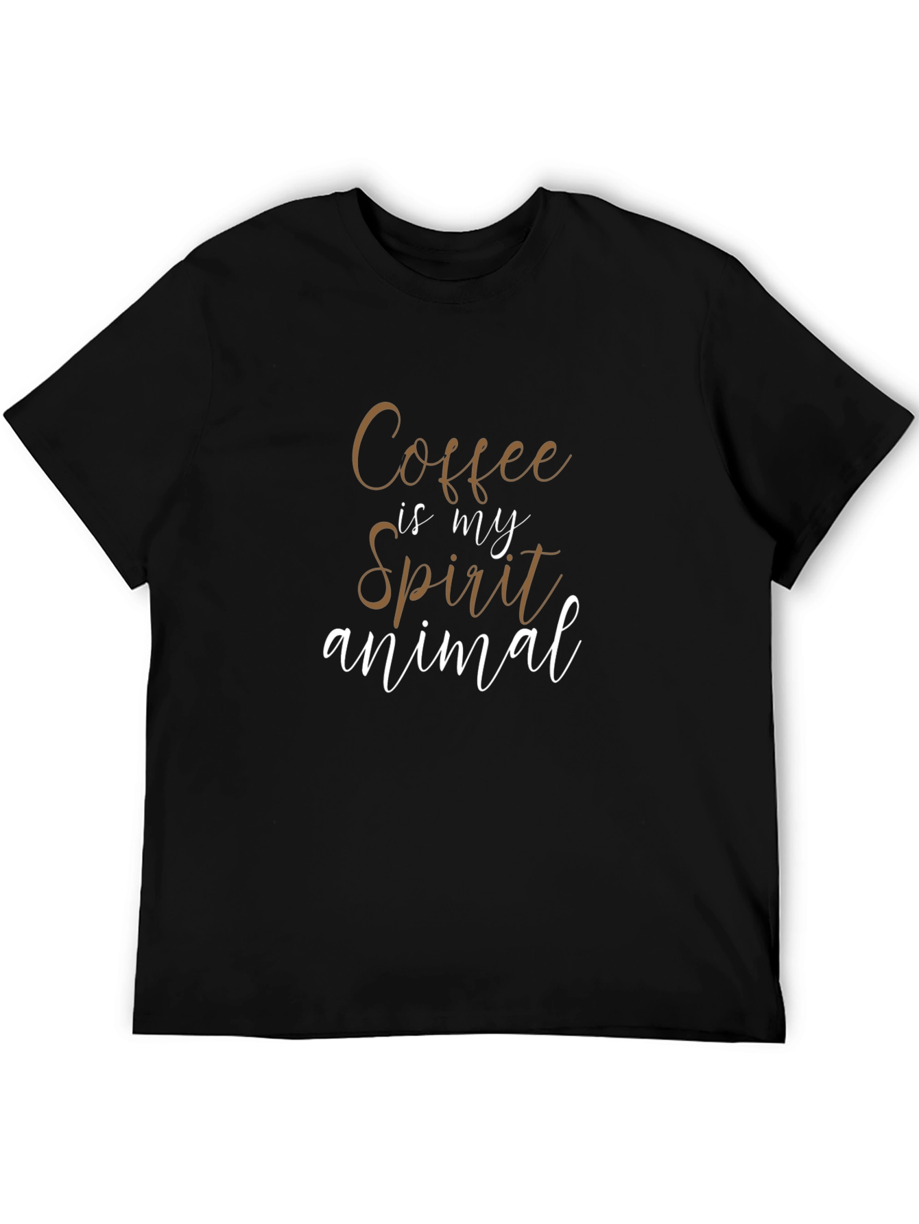 Black Coffee Is My Spirit Animal - Funny Graphic Tee view 5