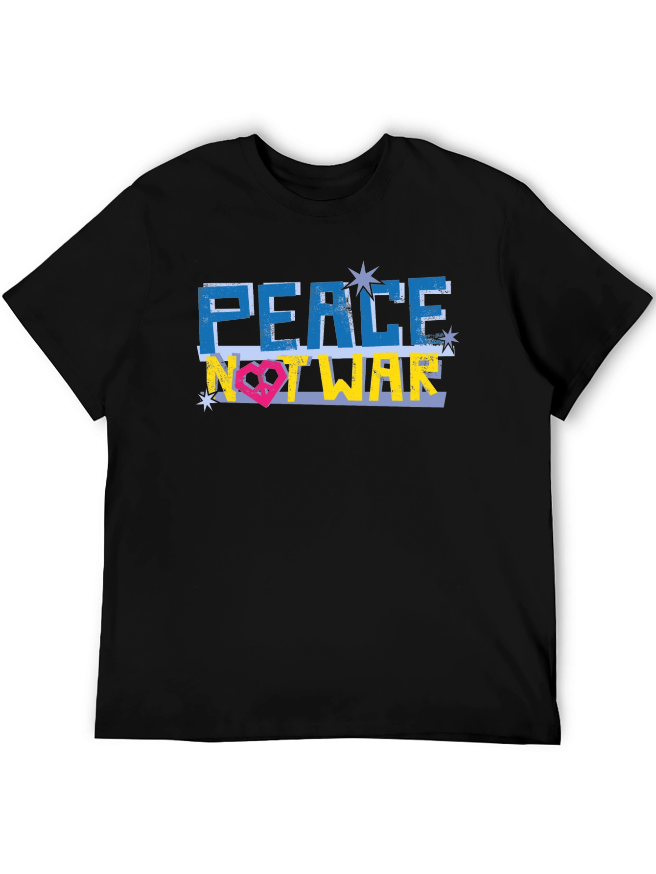 Black Peace Not War Ukraine T-Shirt view 5