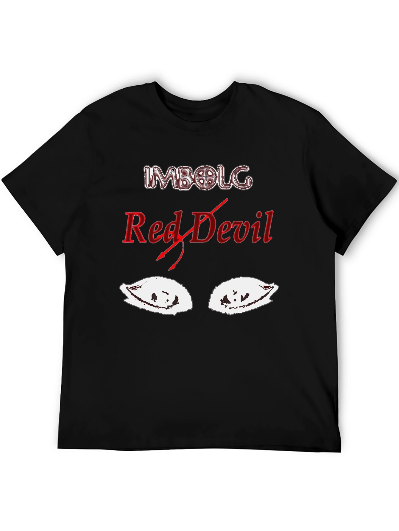 Black Imbolg Red Devil Graphic T-Shirt - Soft Cotton Blend view 5