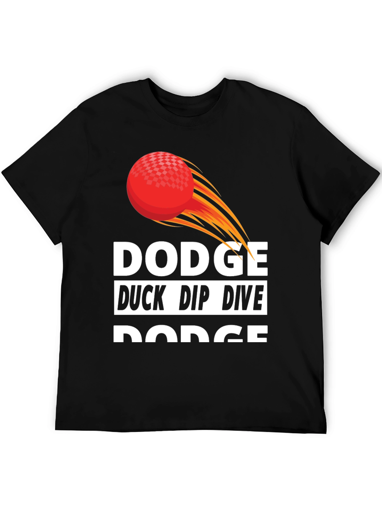 Black Dodge Duck Dip Dive Dodge T-Shirt view 5