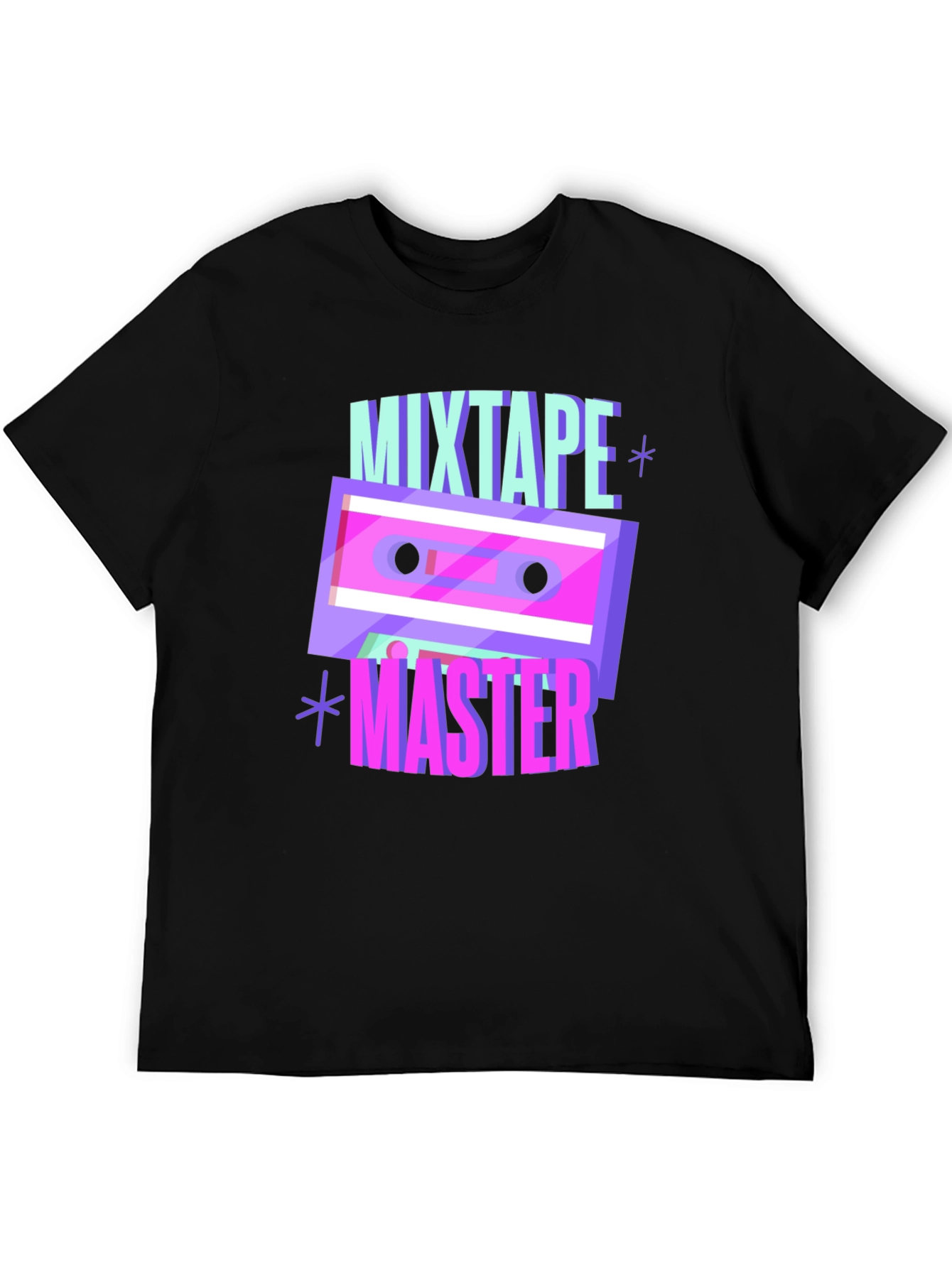 Black Mixtape Master Graphic T-Shirt view 5