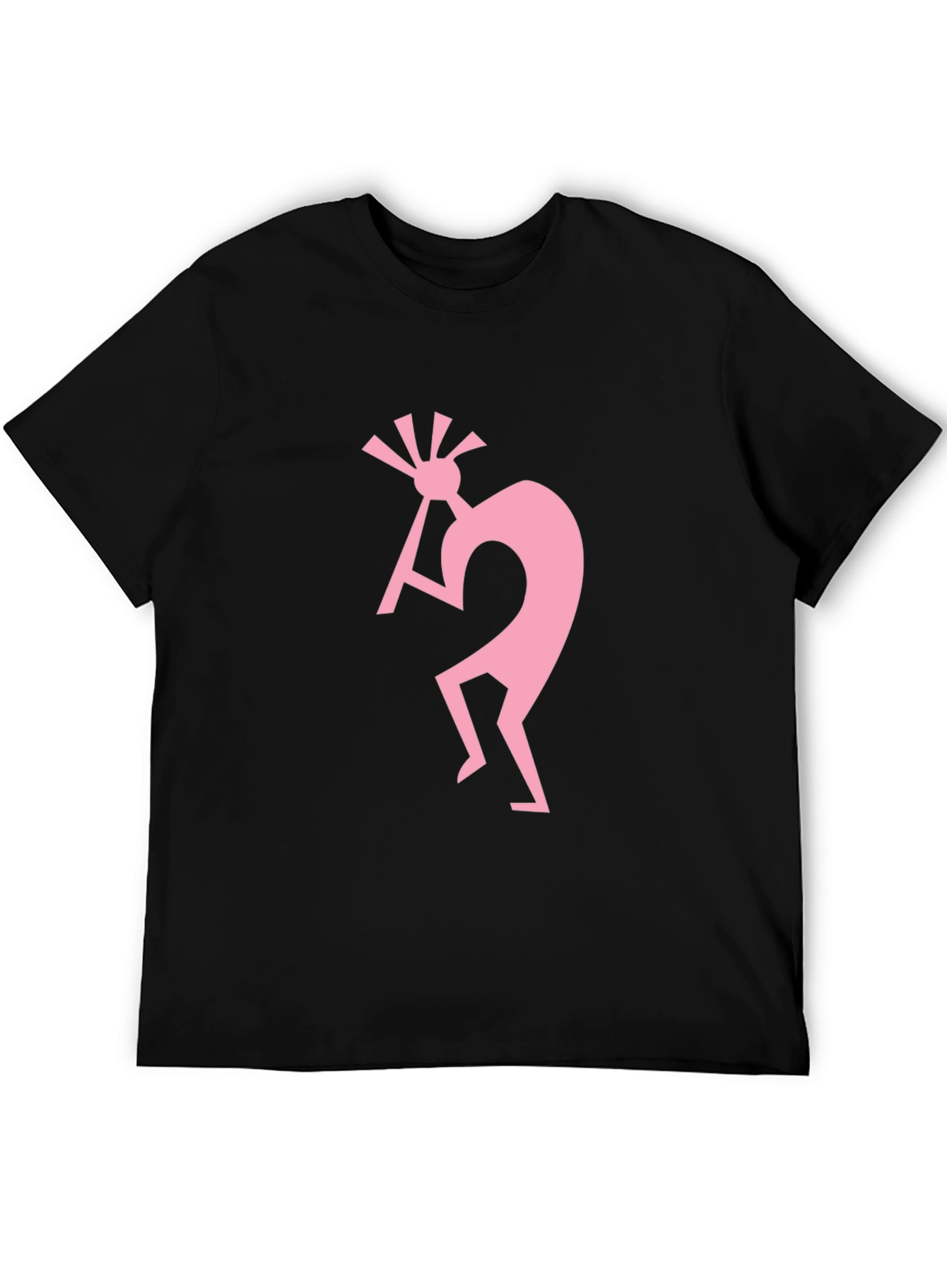 Black Kokopelli Graphic Tee - Black Cotton view 5