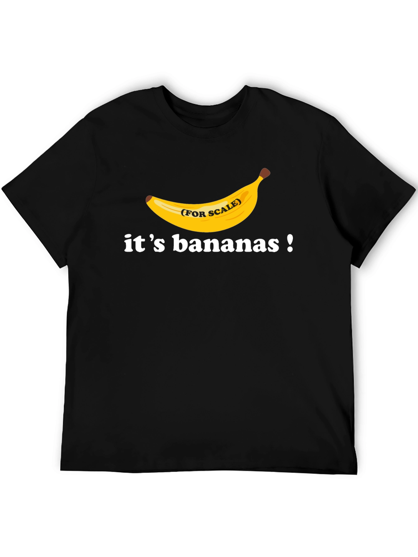 Black It's Bananas! T-Shirt - Funny Banana Scale Tee view 5
