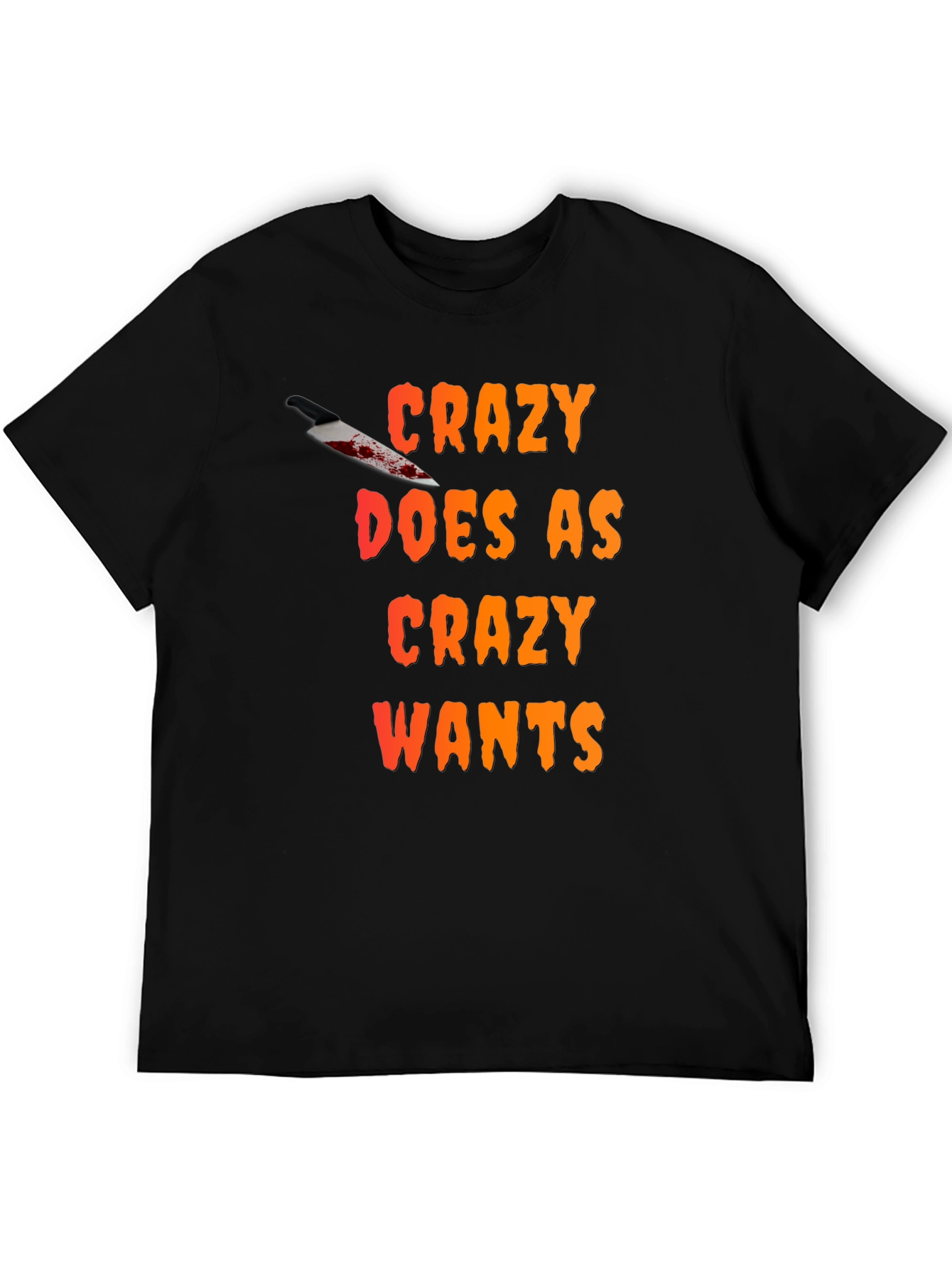 Black Crazy Wants T-Shirt view 5