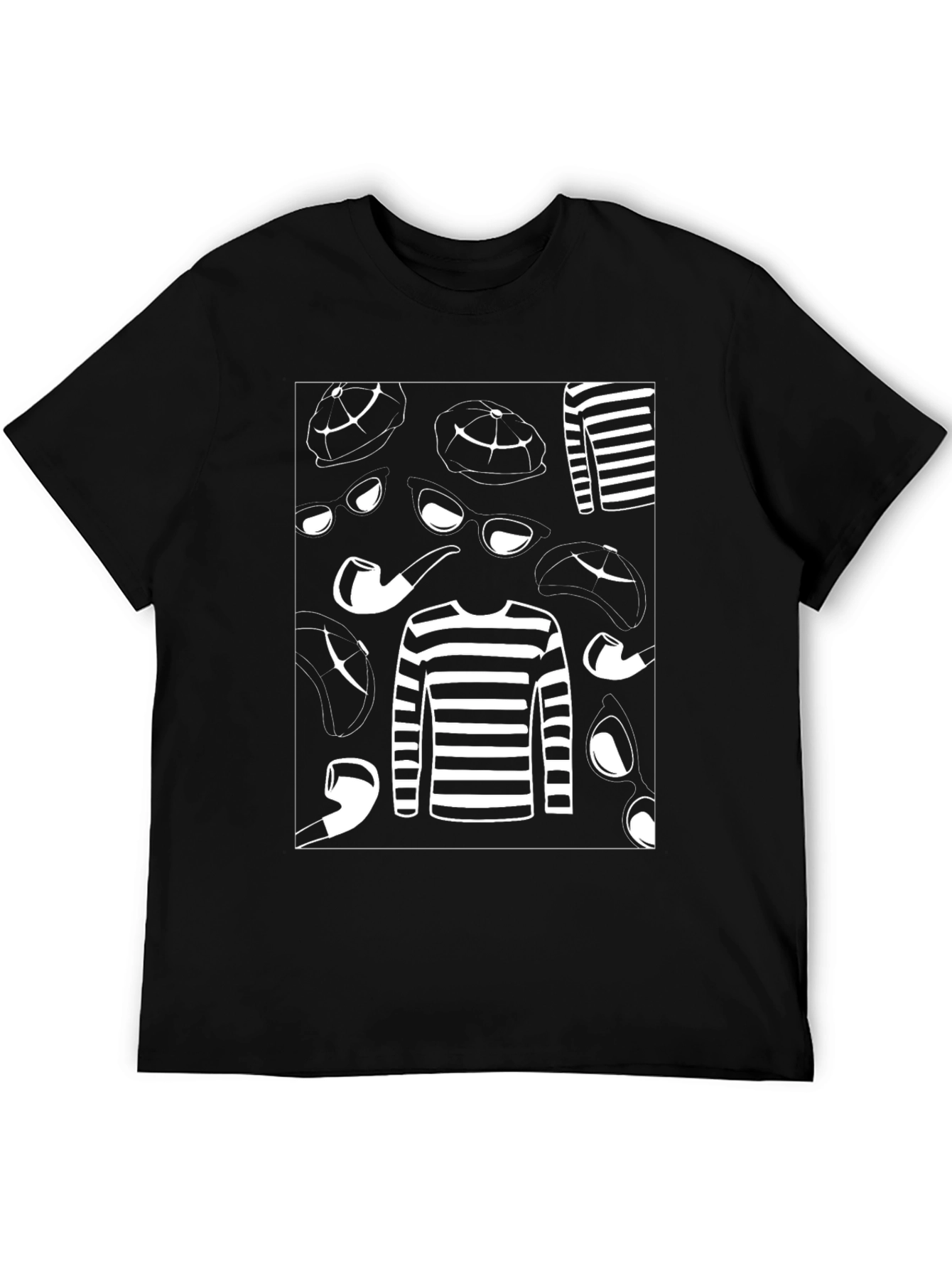 Mysterious Detective Graphic T-Shirt - 5