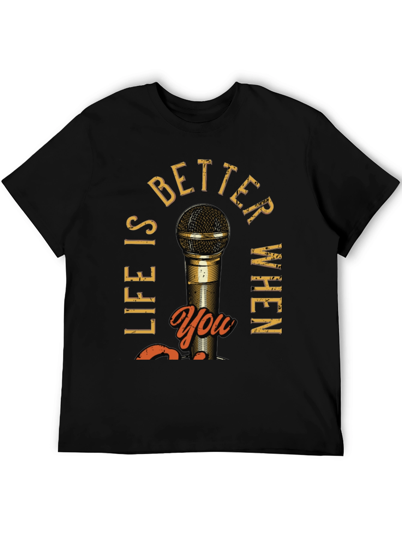 Black Life Is Better With You Men's Graphic T-Shirt view 5