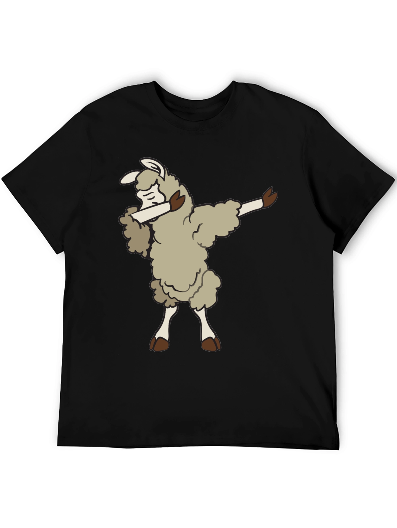 Black Dabbing Llama T-Shirt - Fun & Unique Design view 5