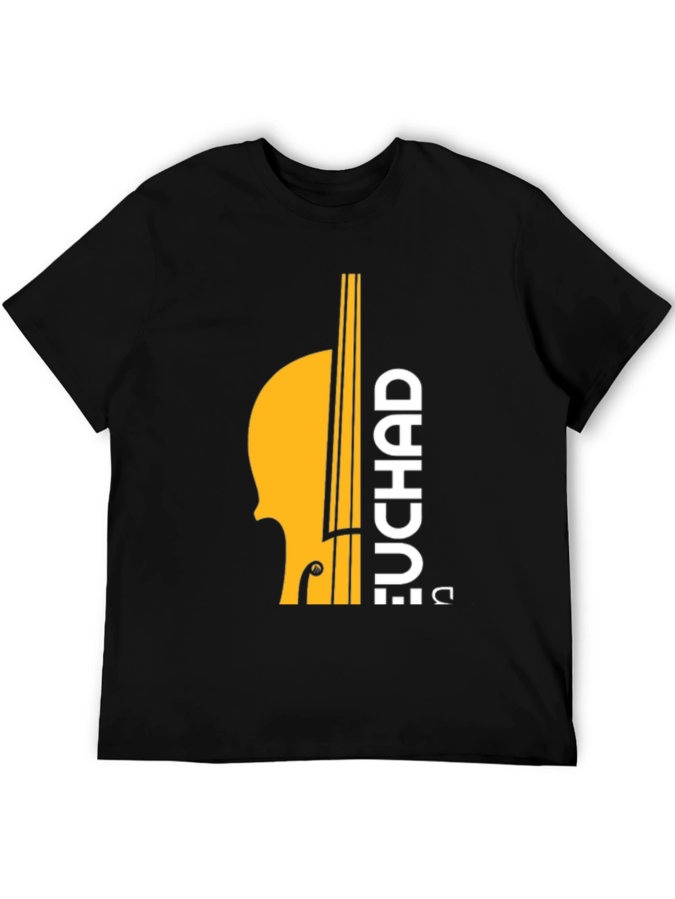 Black Chad Bass Player T-Shirt - Musical Graphic Tee view 5